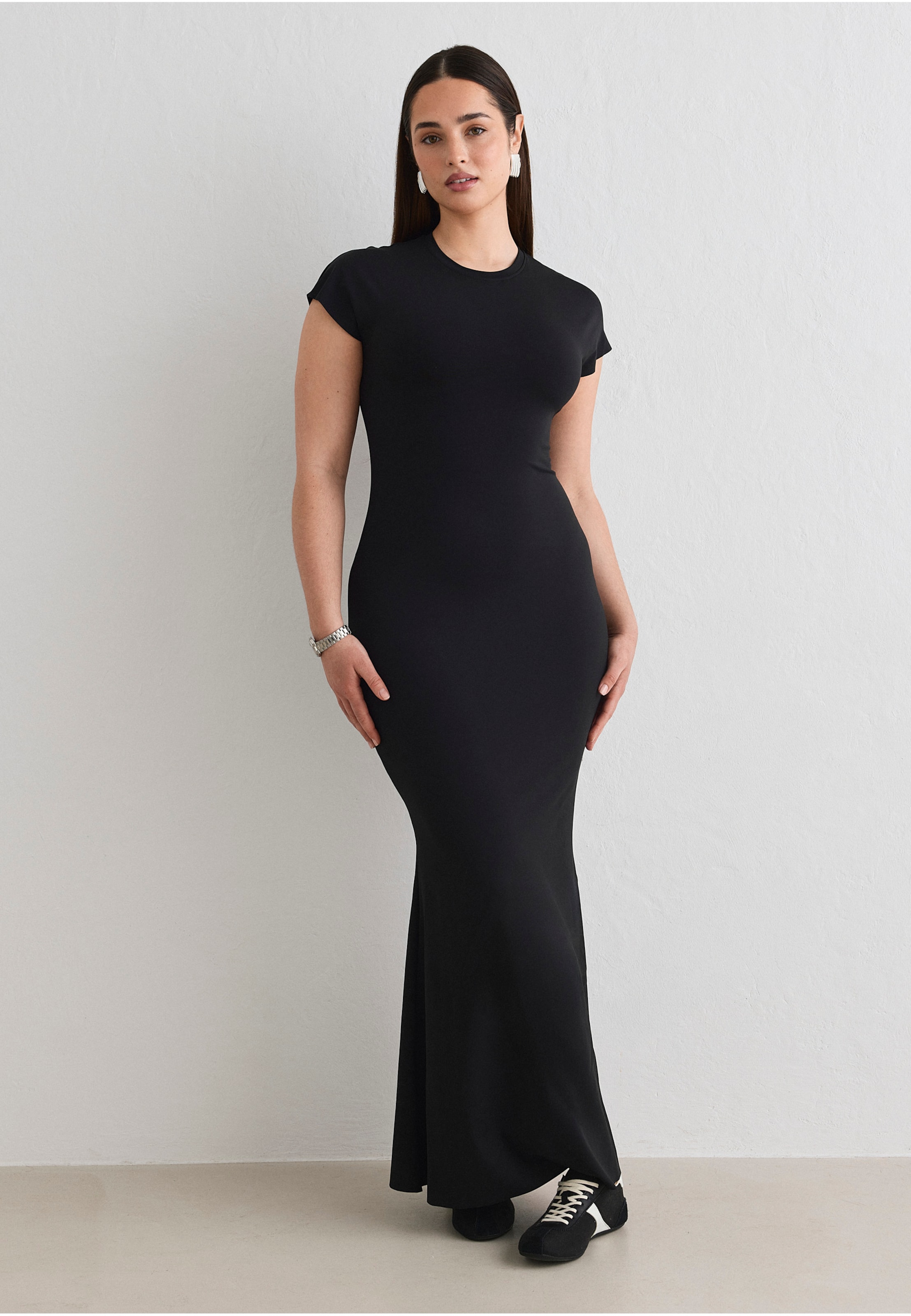 aimn Sense Mermaid Cap Sleeve Dress