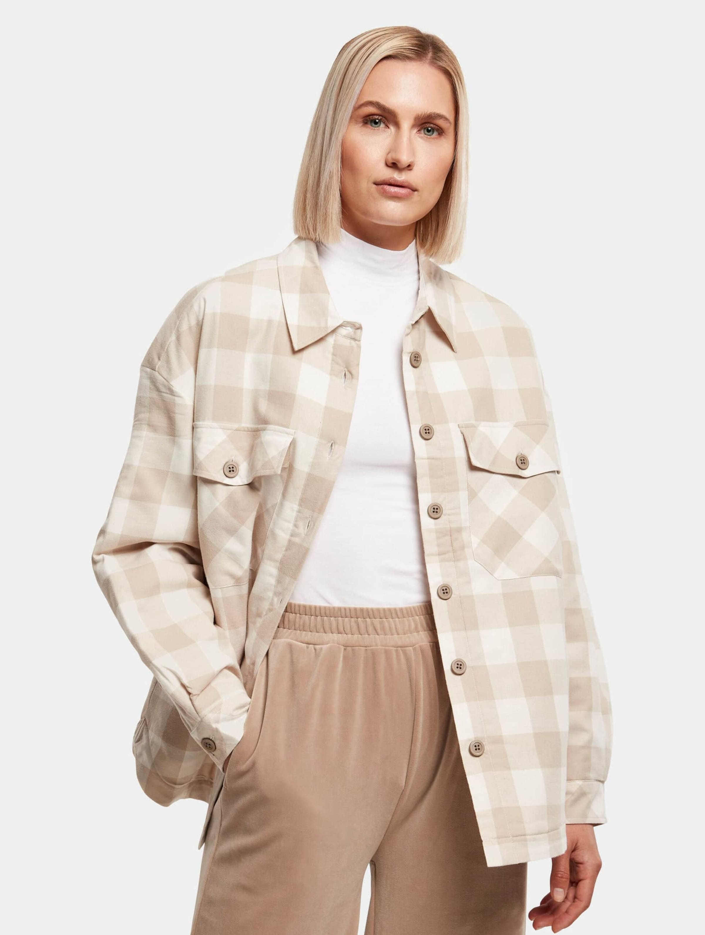Urban Classics Ladies Flanell Padded Overshirt