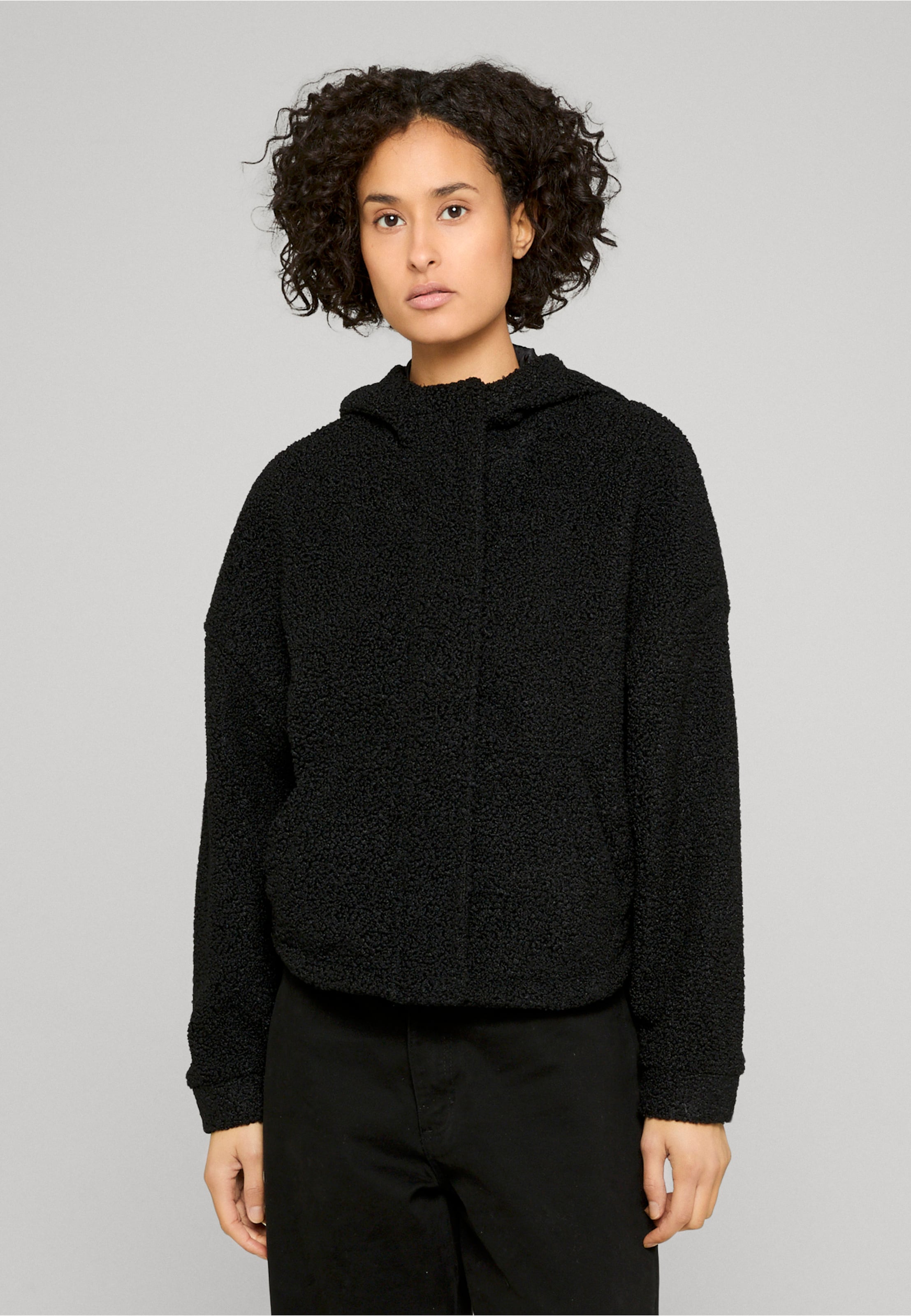Urban Classics Ladies Short Sherpa Jacket