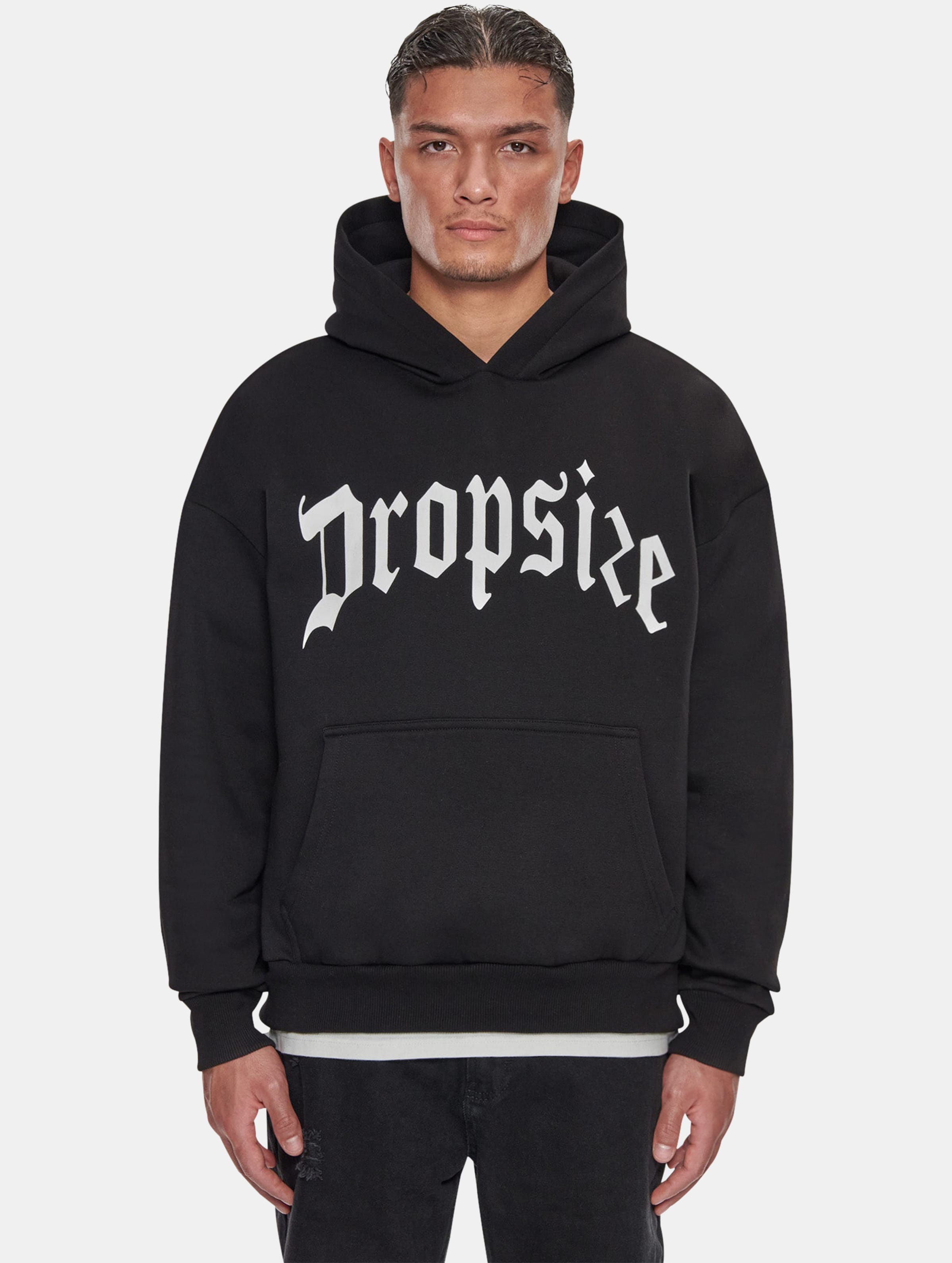 Dropsize Heavy Logo Design Hoodie