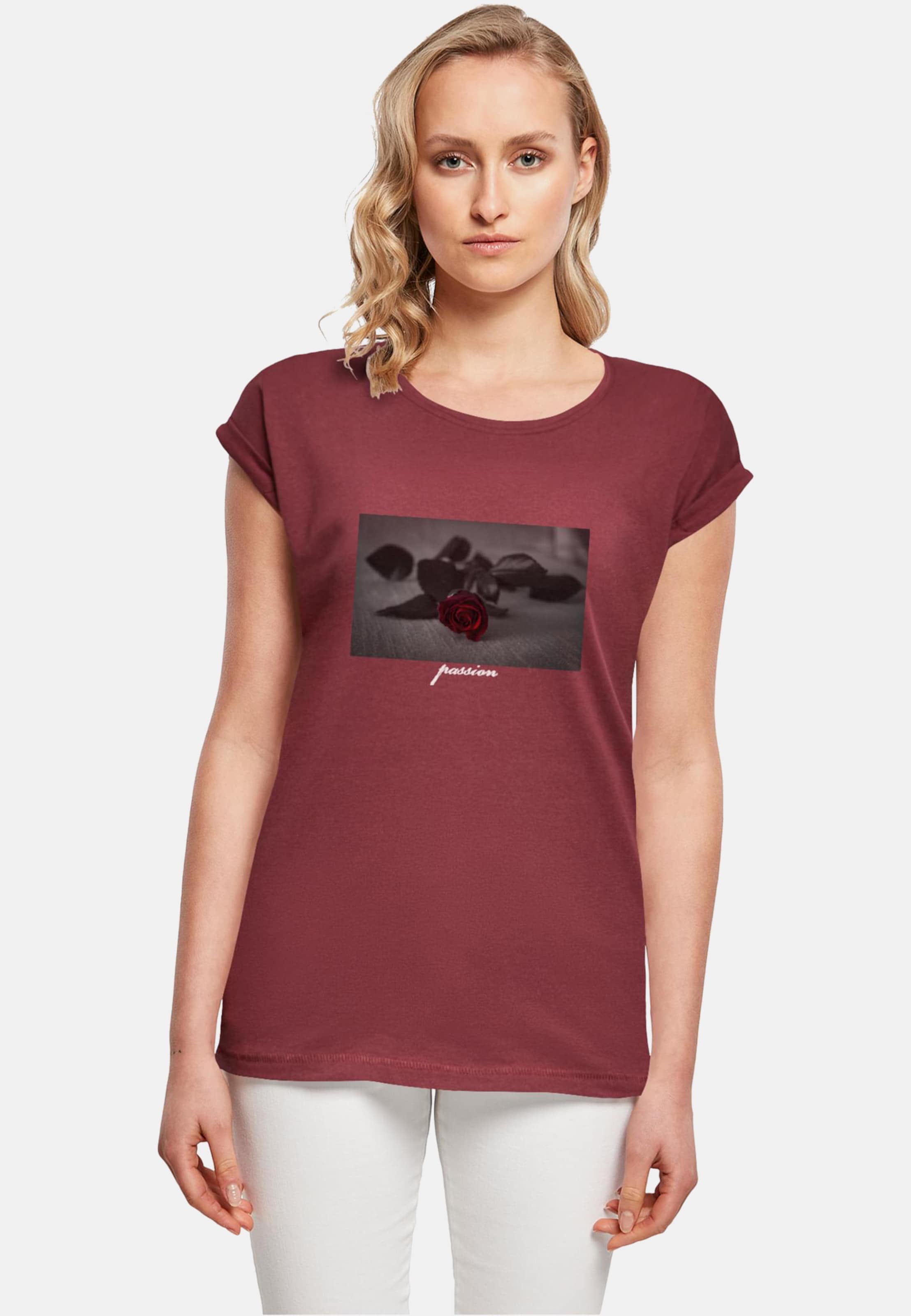 Mister Tee Ladies Passion Rose Extended Shoulder