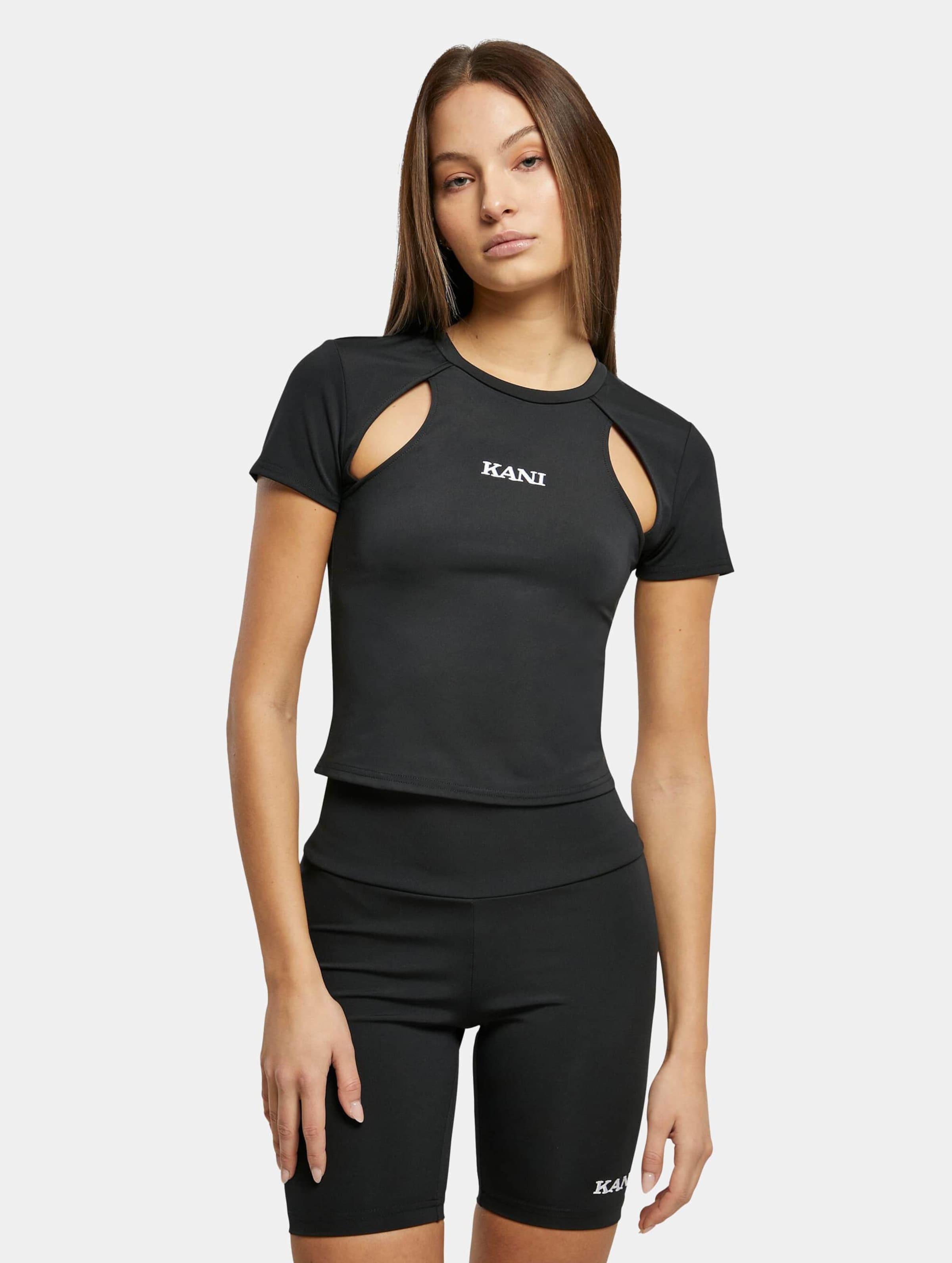 Karl Kani KK Small Retro Shiny Jersey Cut Out Tee black