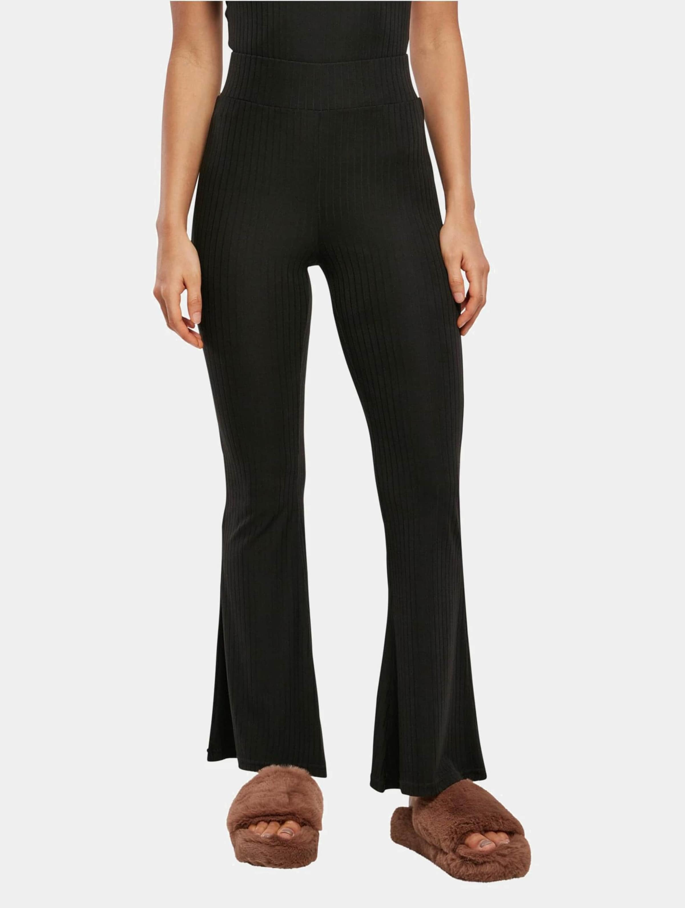 Urban Classics Ladies High Waist Rib Flared Leggings