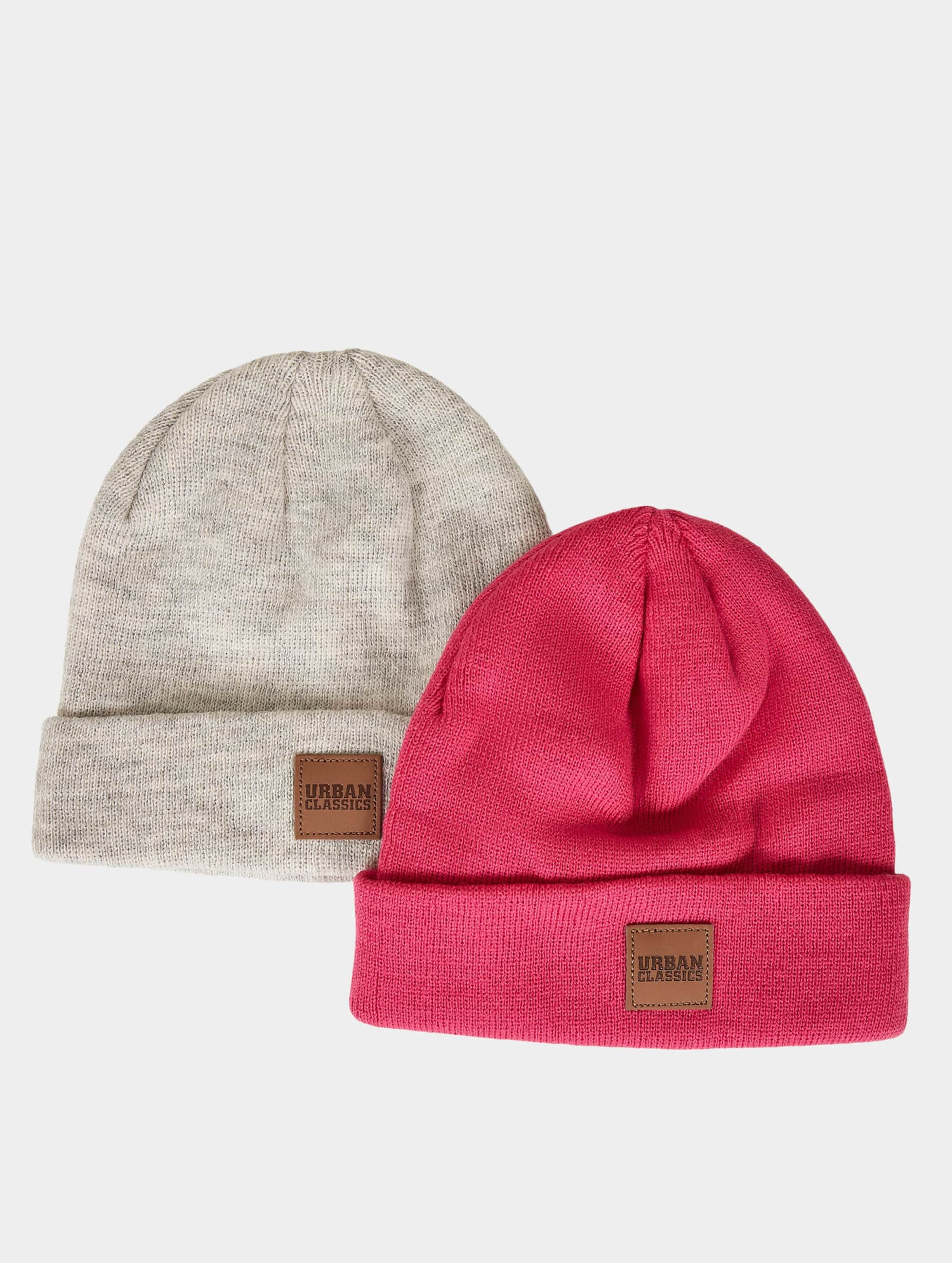 Urban Classics Logopatch Beanie Kids 2-Pack