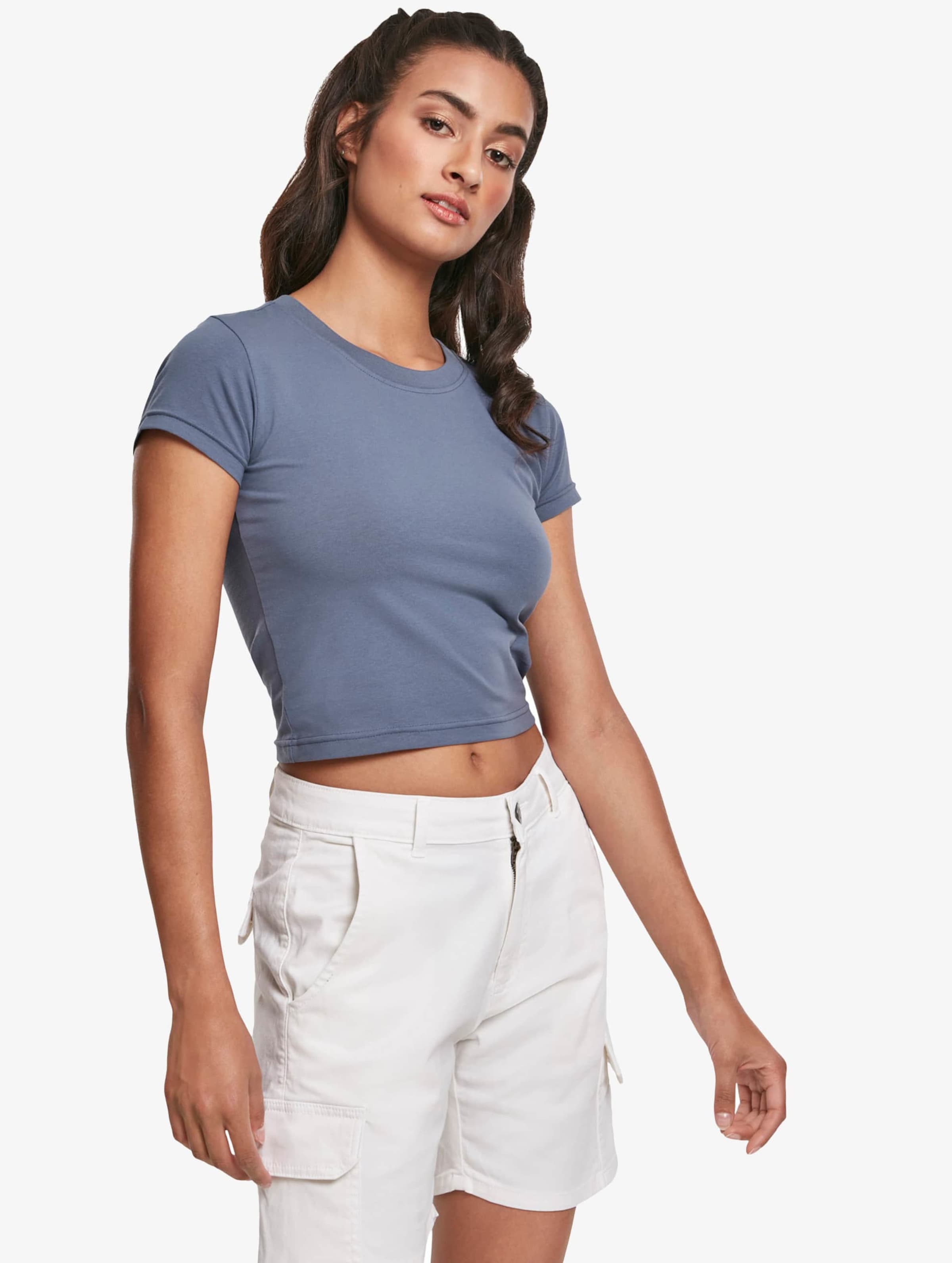 Urban Classics Ladies Stretch Jersey Cropped Tee