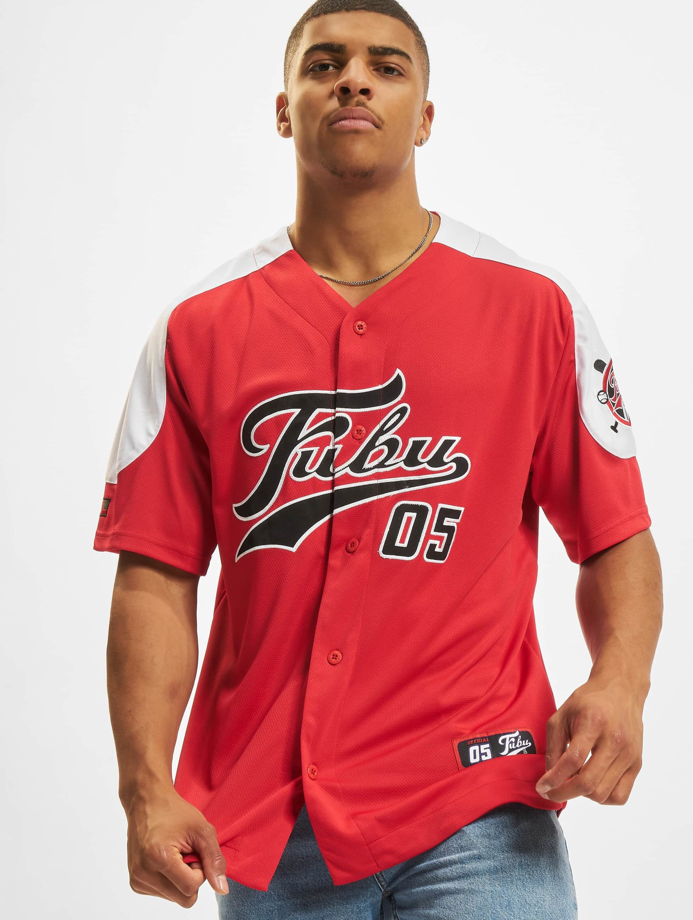 FM222-019-1 FUBU Varsity Block Baseball Jersey