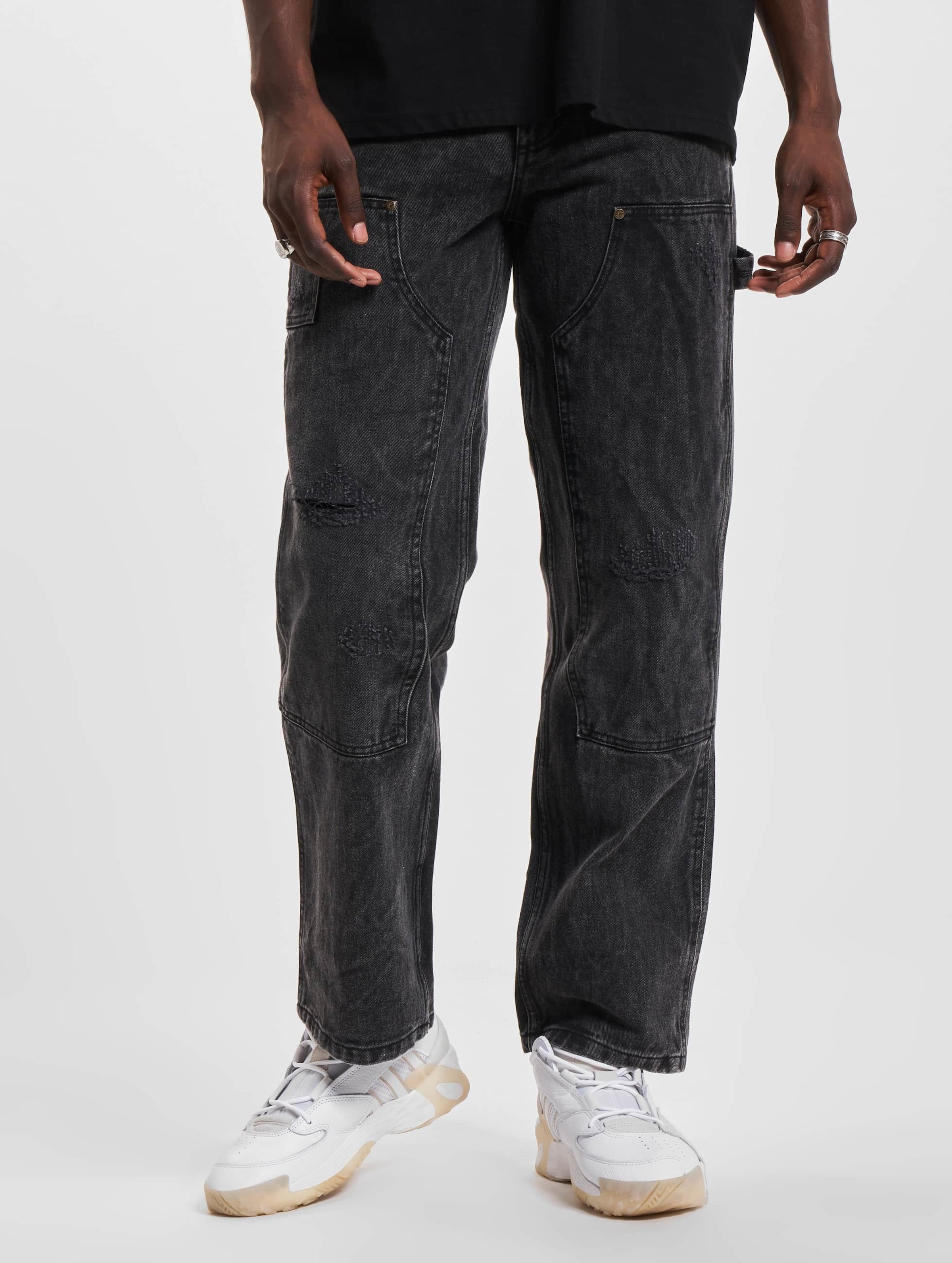 Karl Kani Og Heavy Distressed Carpenter Straight Fit Jeans