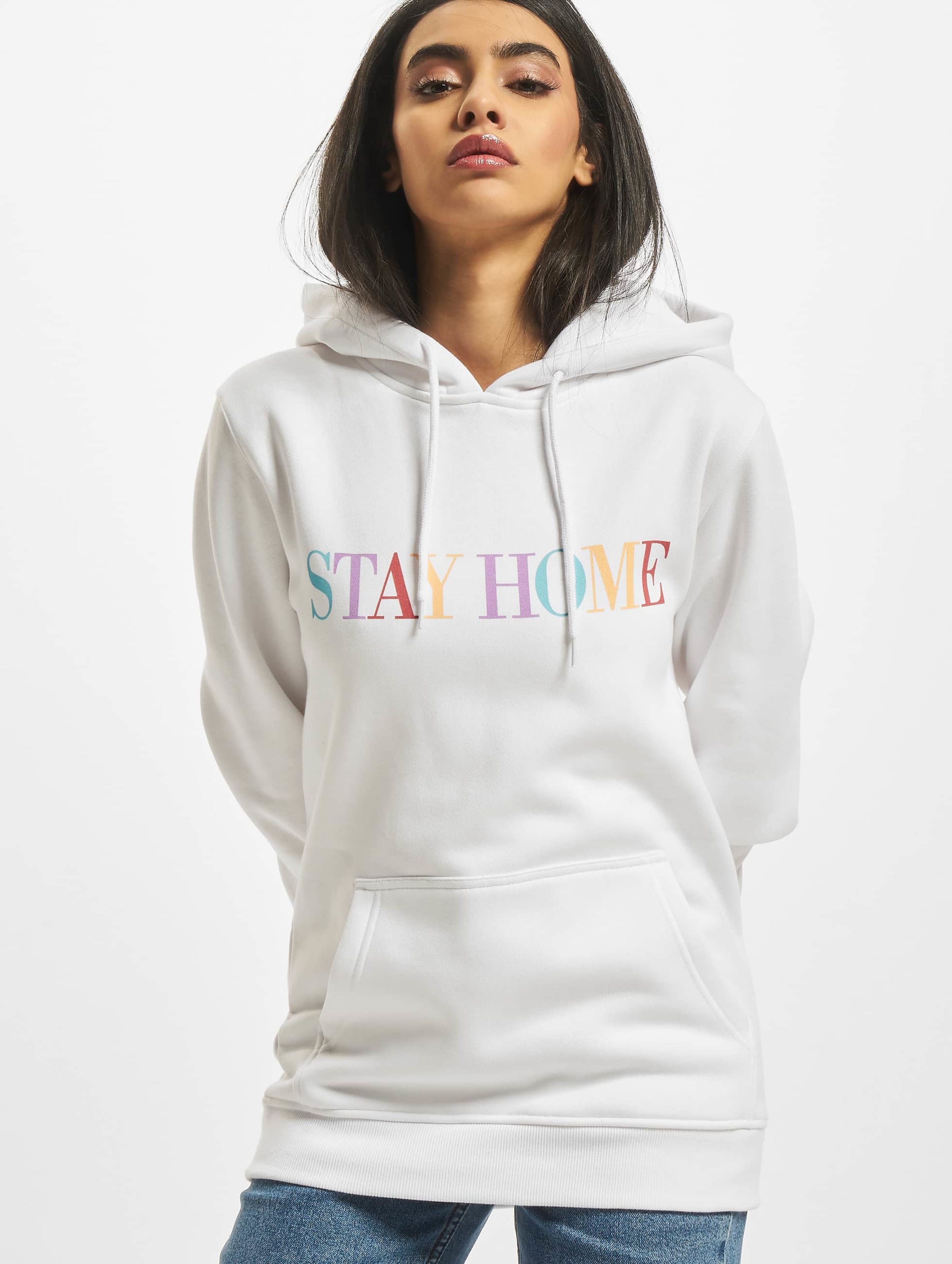 Mister Tee Unisex Stay Home Wording Hoody