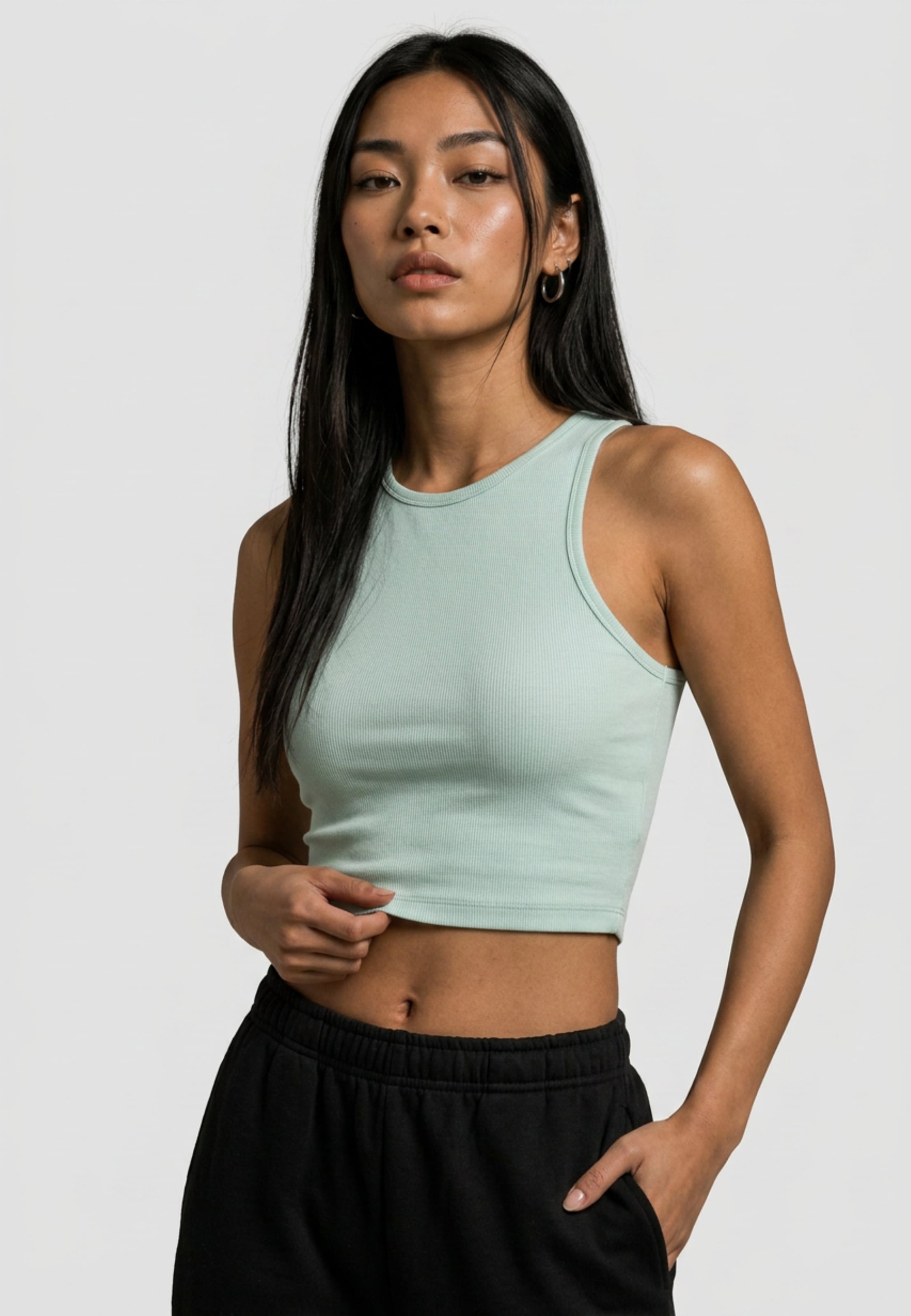 Urban Classics Ladies Cropped Rib Top