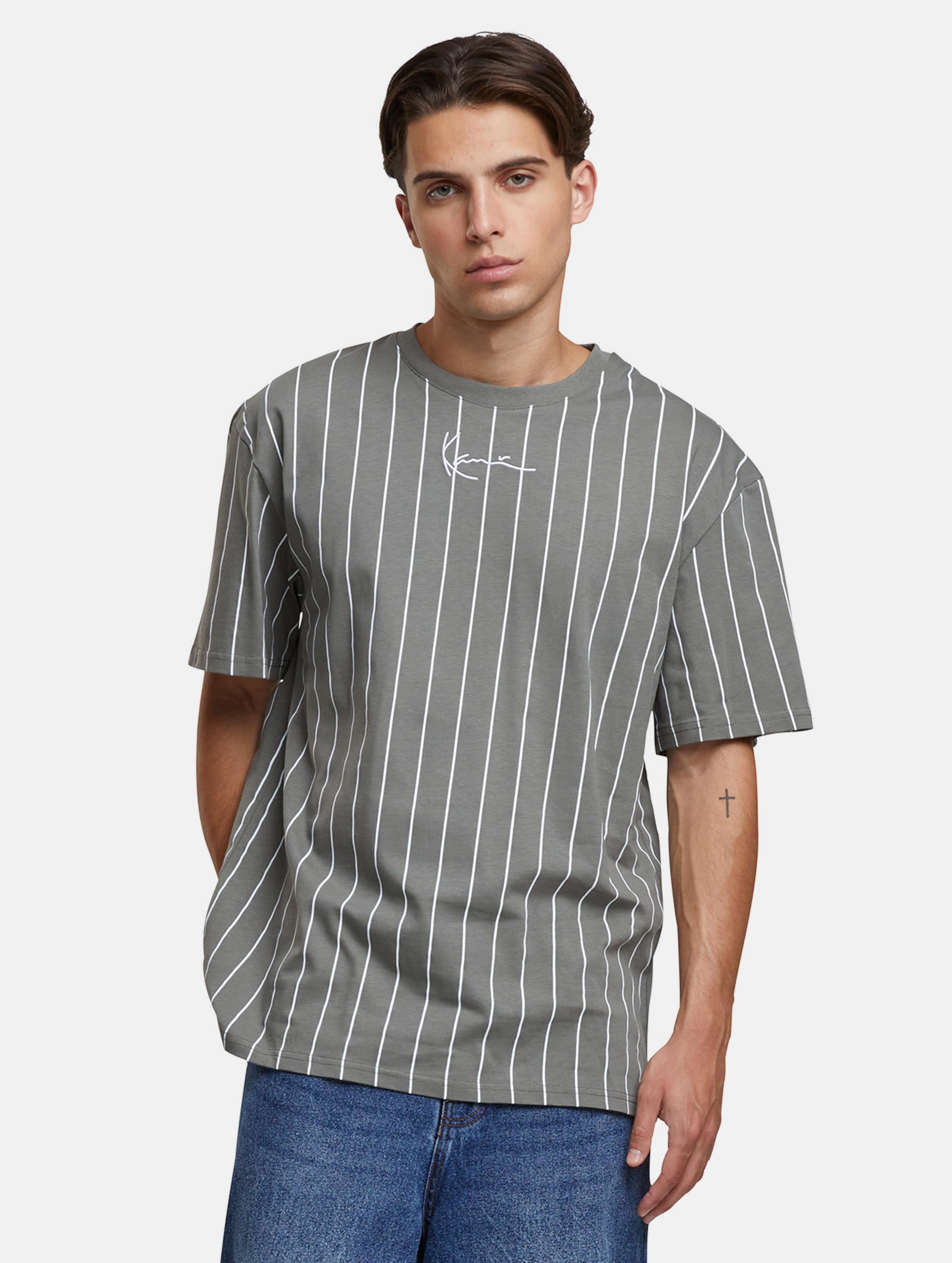 Karl Kani Small Signature Essential Pinstripe T-Shirt