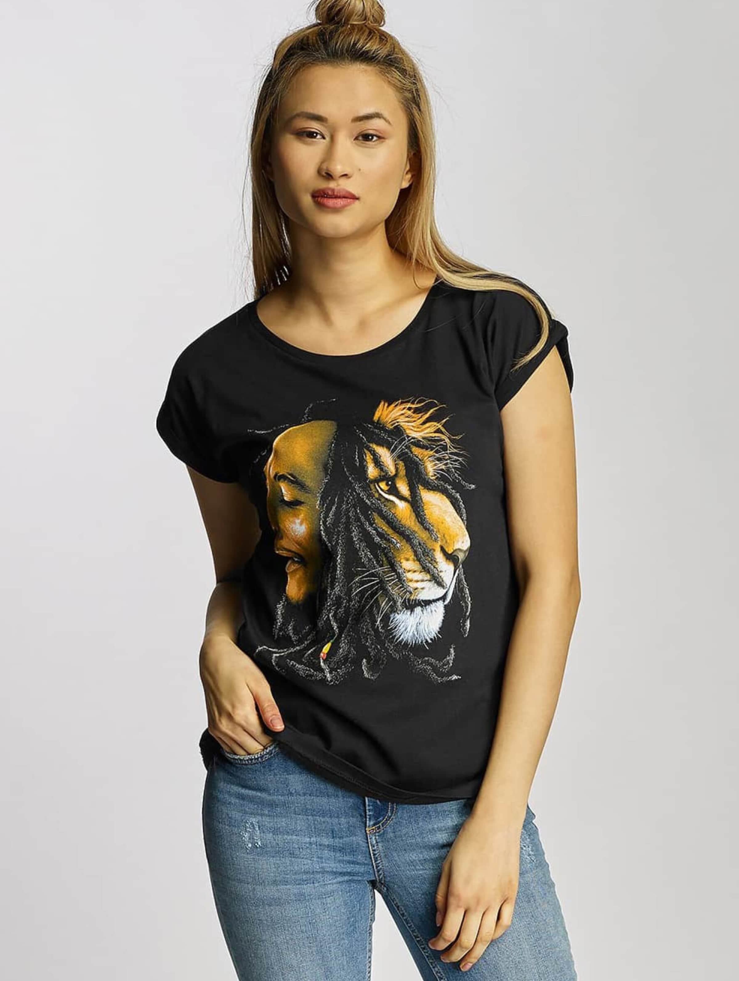 Mister Tee Ladies Bob Marley Lion Face