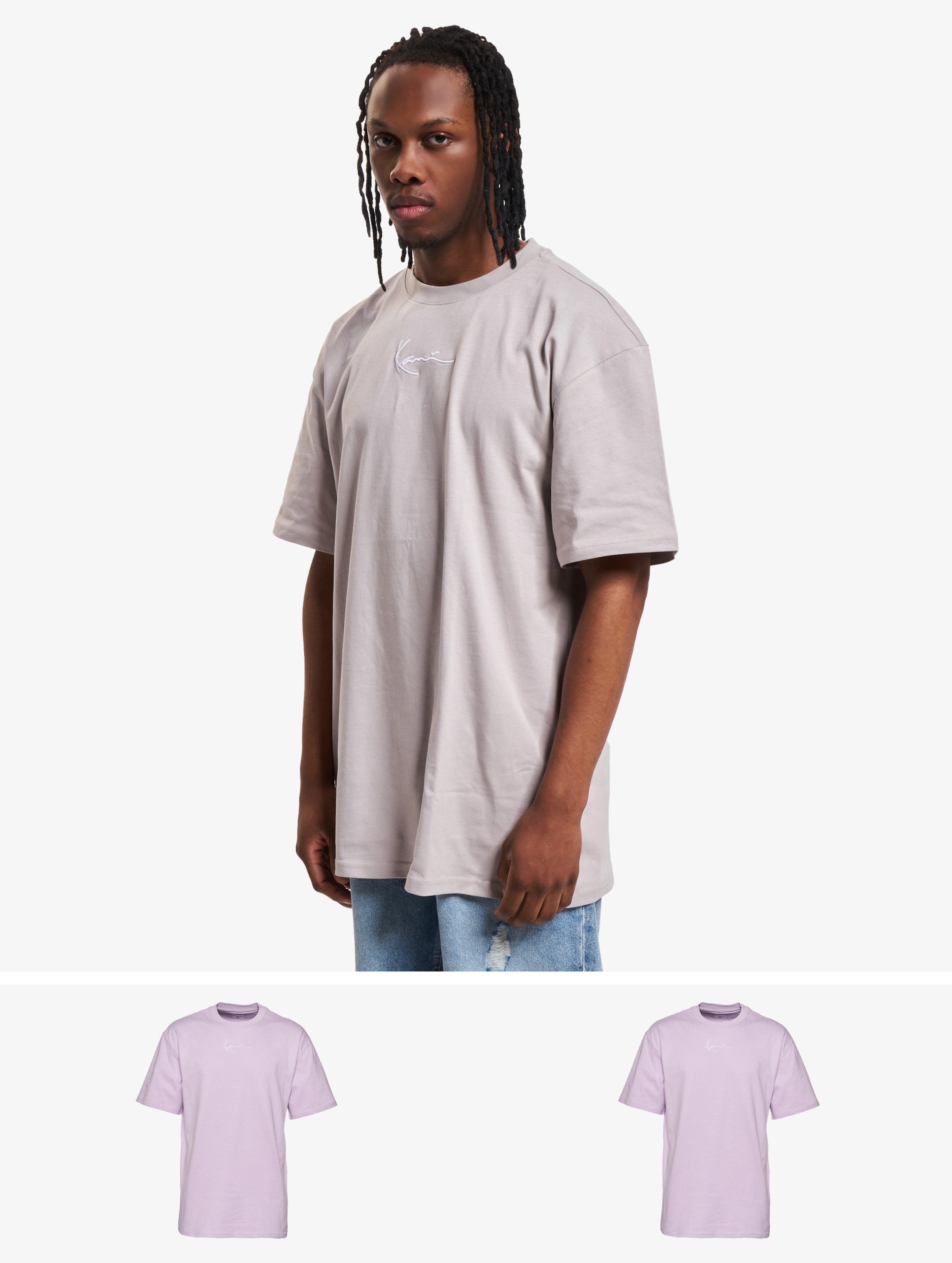 Karl Kani KM234-060-4 Small Signature 3-Pack Essential T-Shirt