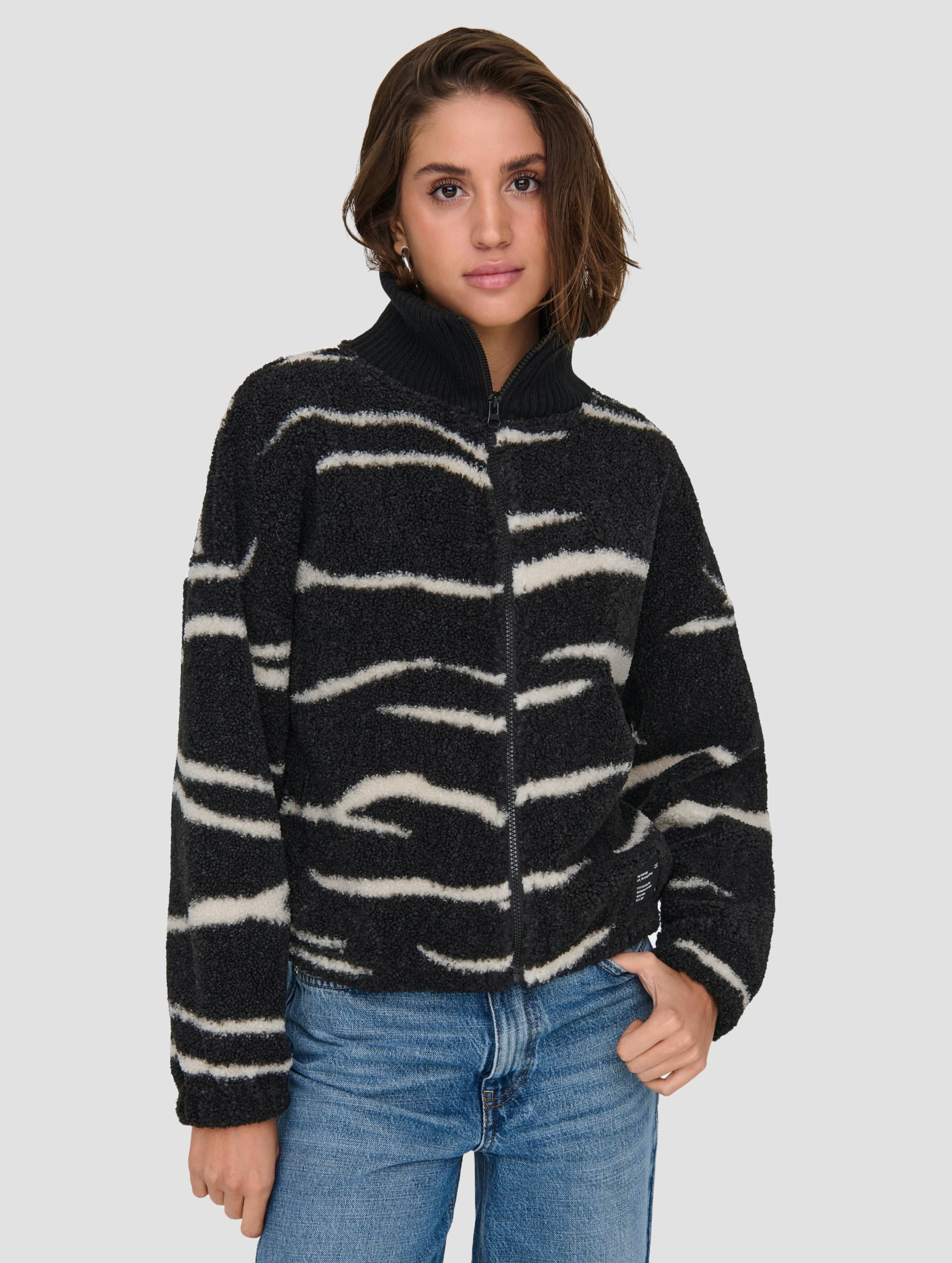 Only Eline Life Zip Teddy Übergangsjacke