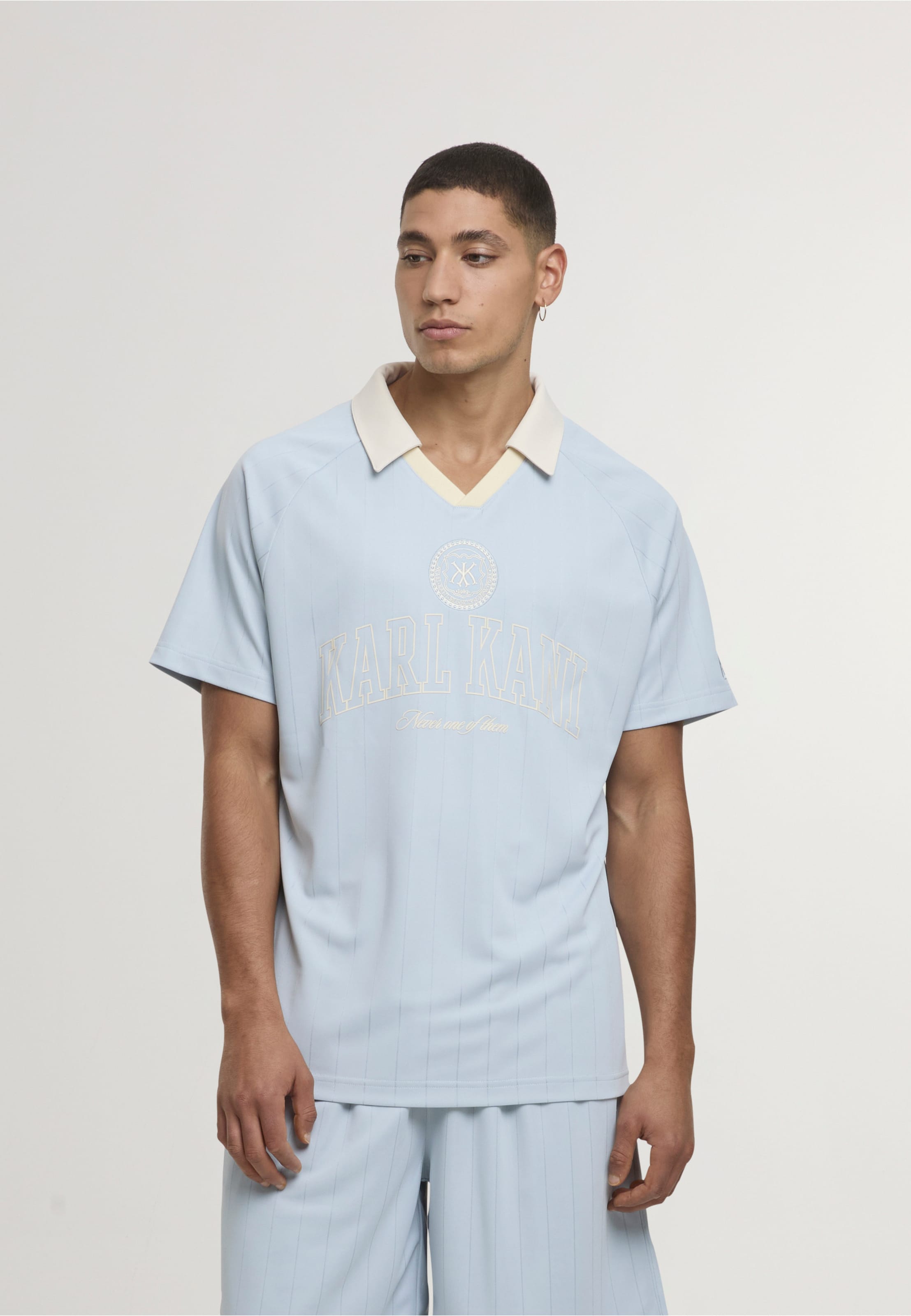 Karl Kani Heritage Emblem Shadow Pinstripe Soccer Jersey
