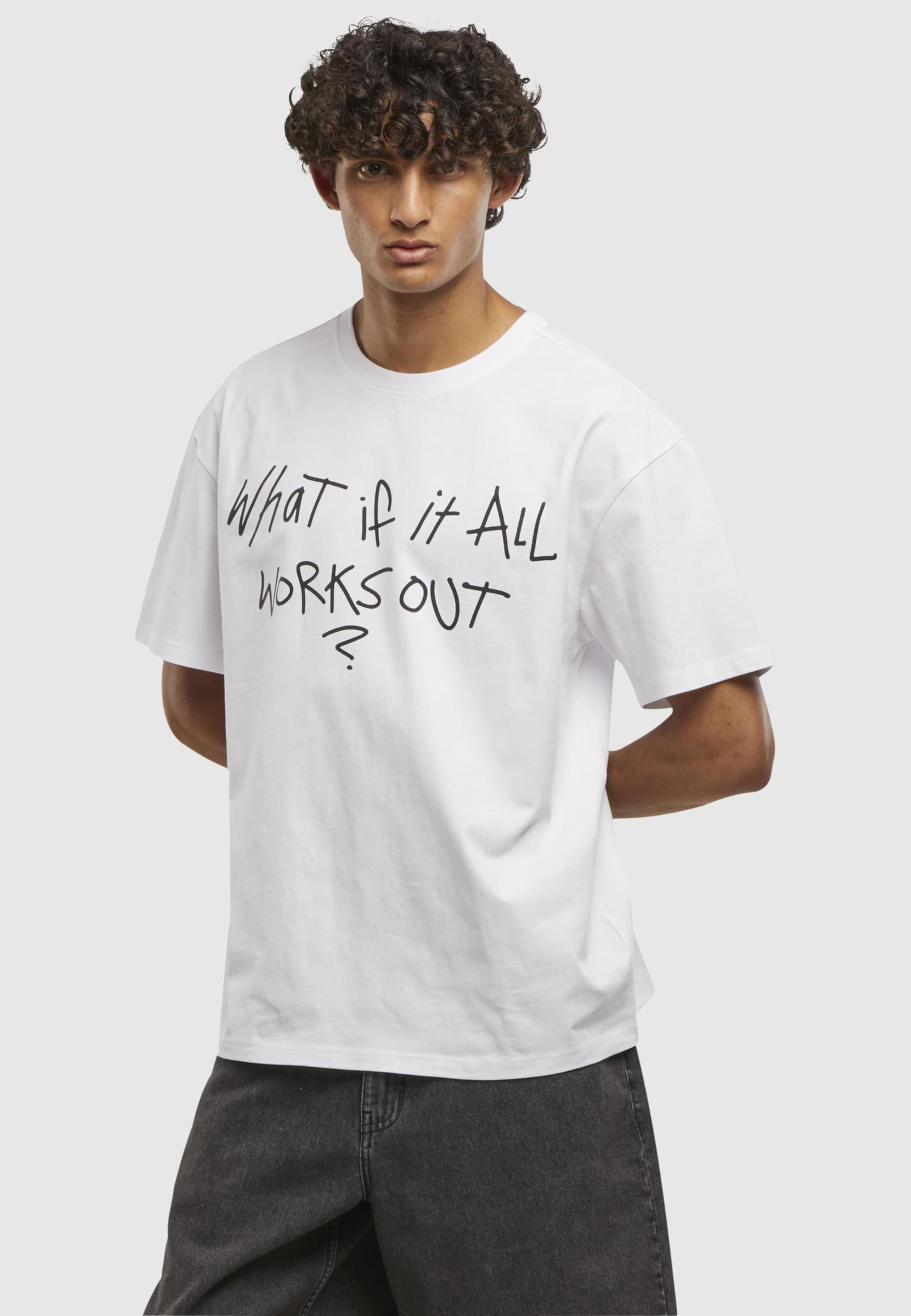 Mister Tee It All Works Out Wording Oversize