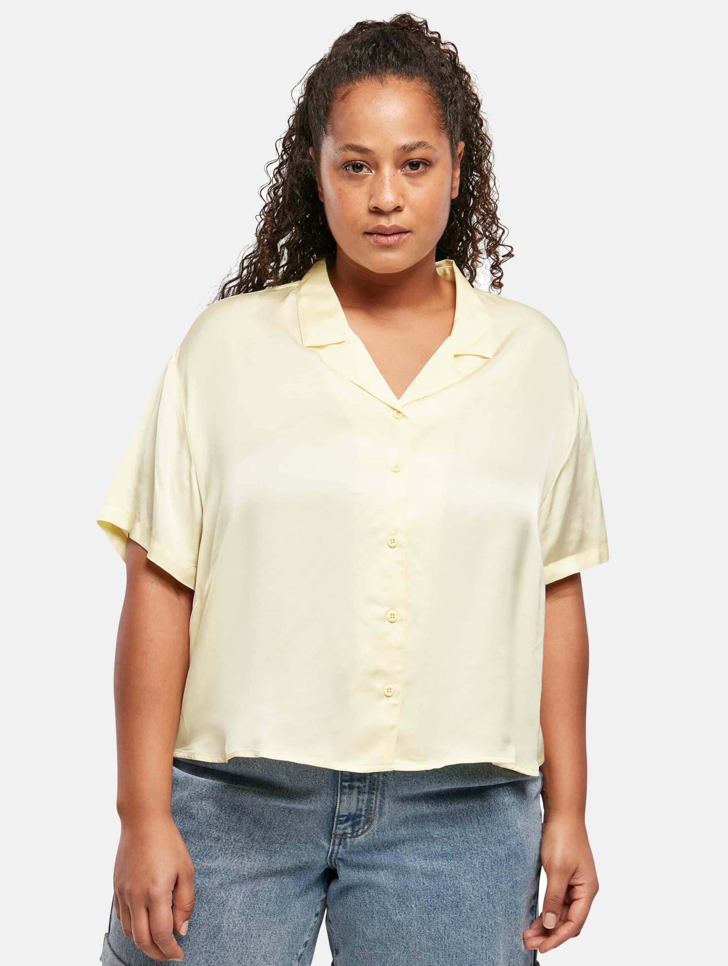 Urban Classics Ladies Viscose Satin Resort Shirt