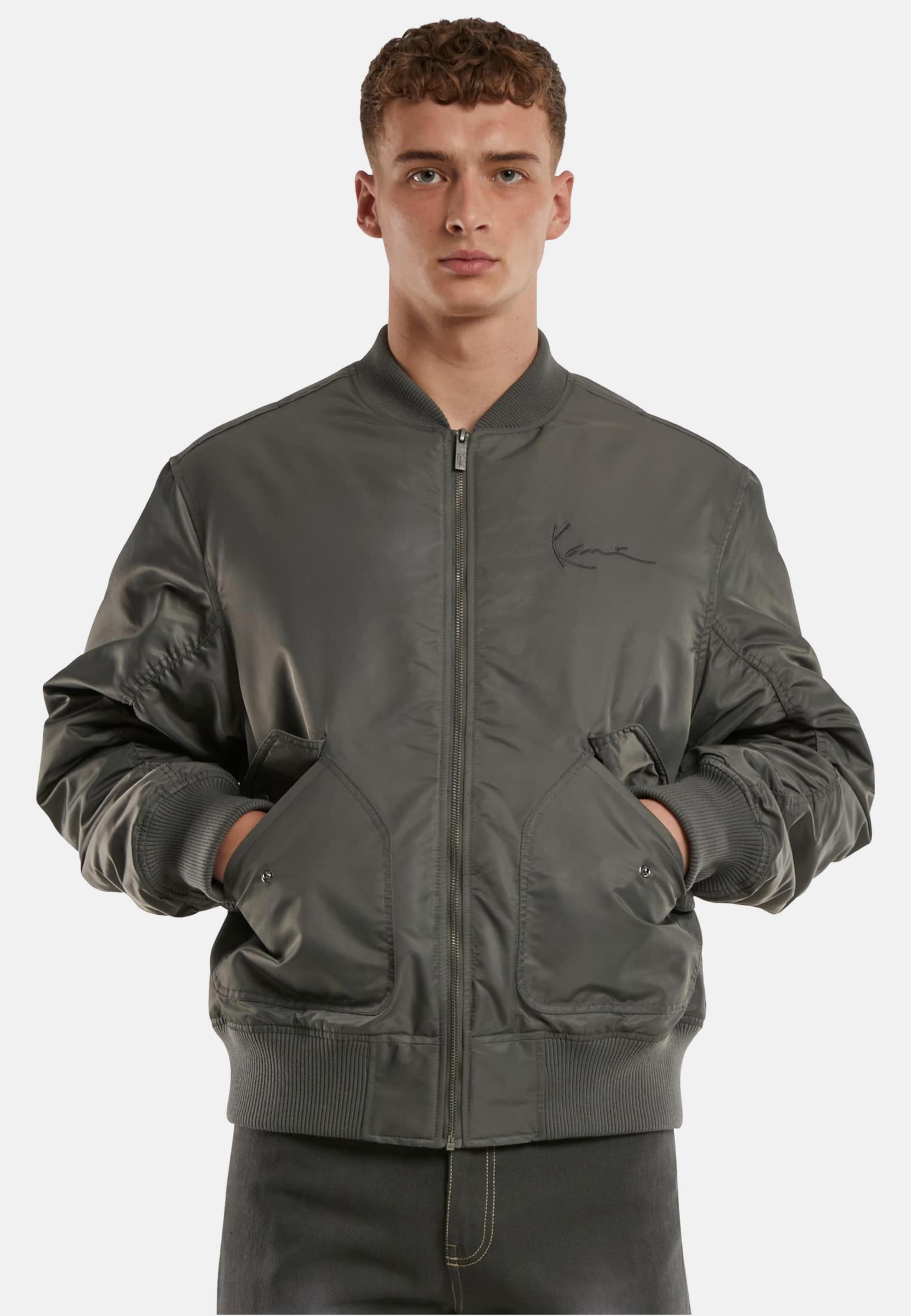 Karl Kani Small Signature Distressed Bomber Jacket