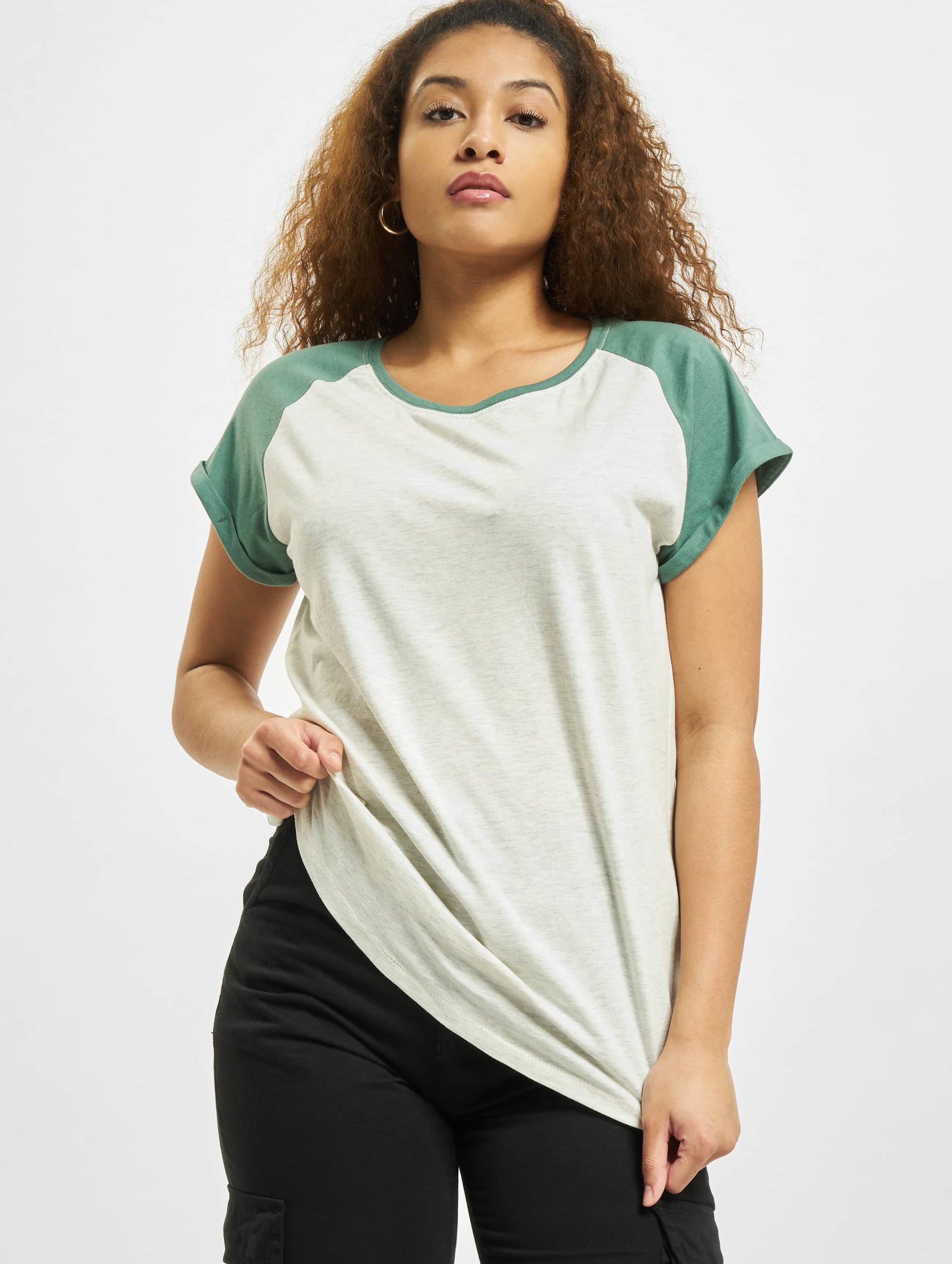 Urban Classics Ladies Contrast Raglan Tee