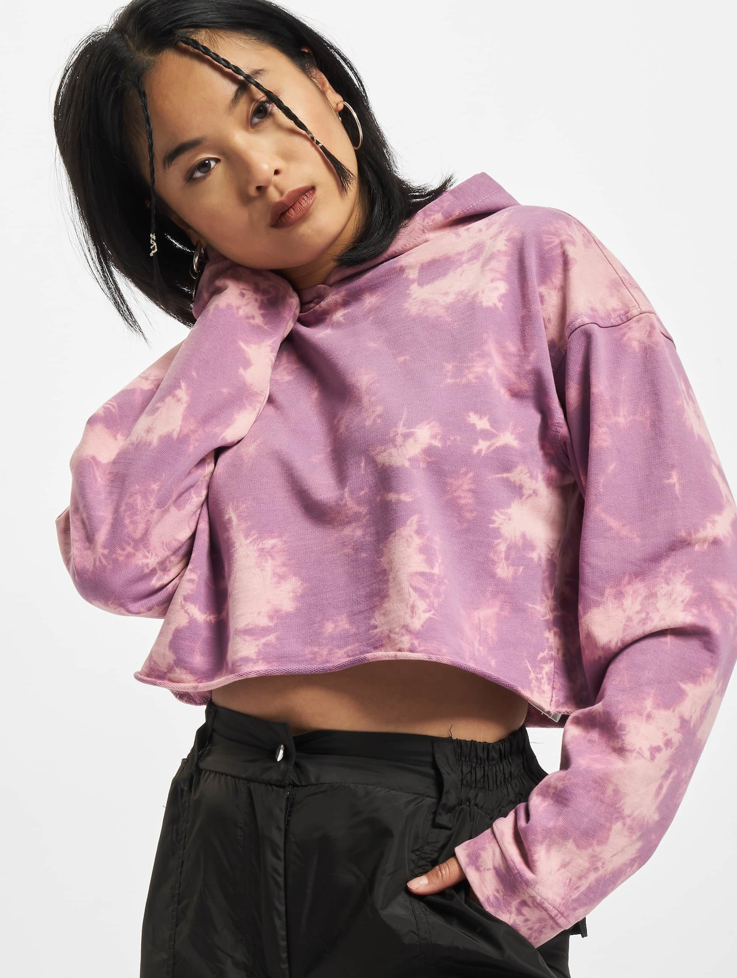 Urban Classics Ladies Oversized Short Bleached Hoody
