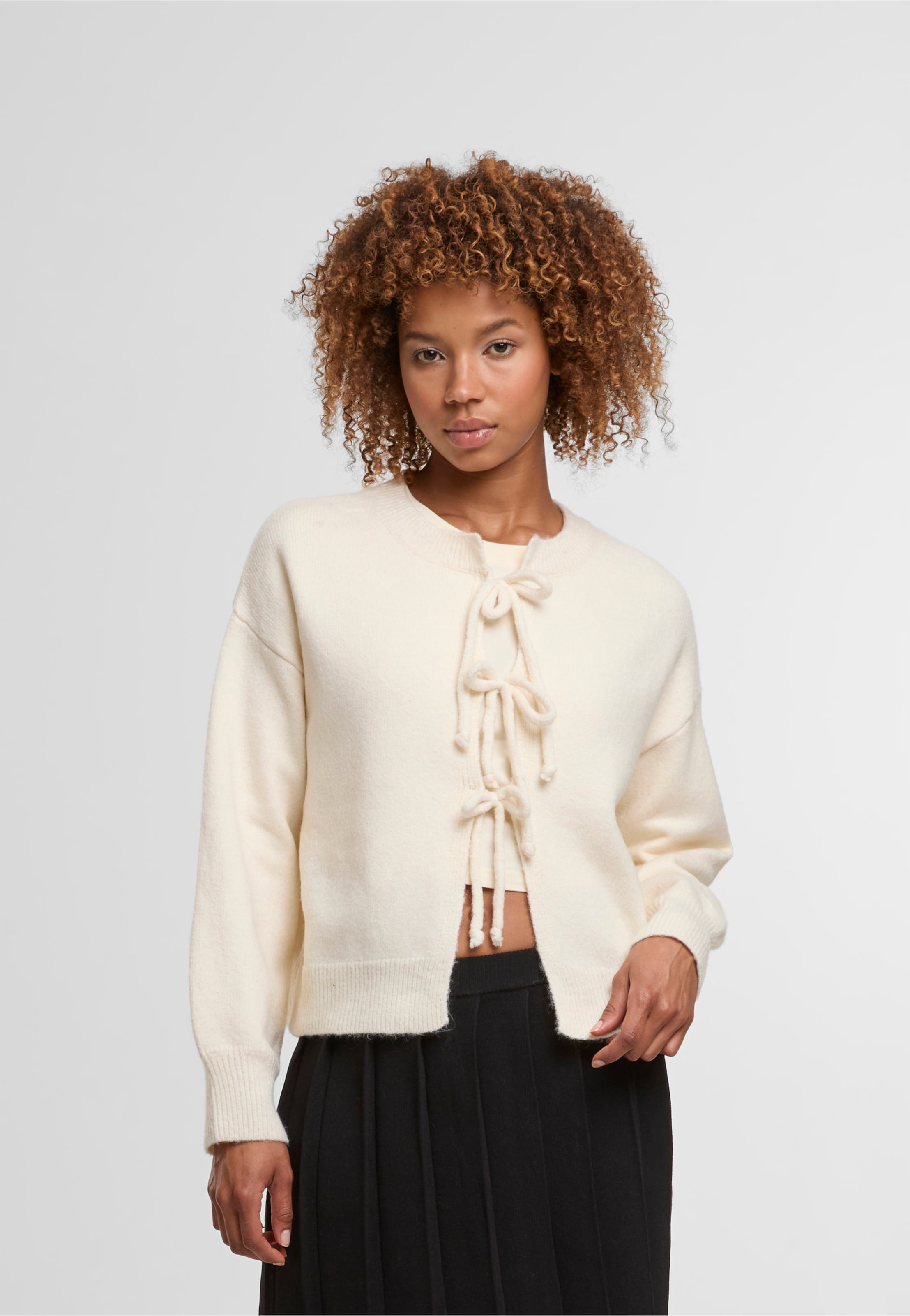 Estelou Soft touch knit bow cardigan