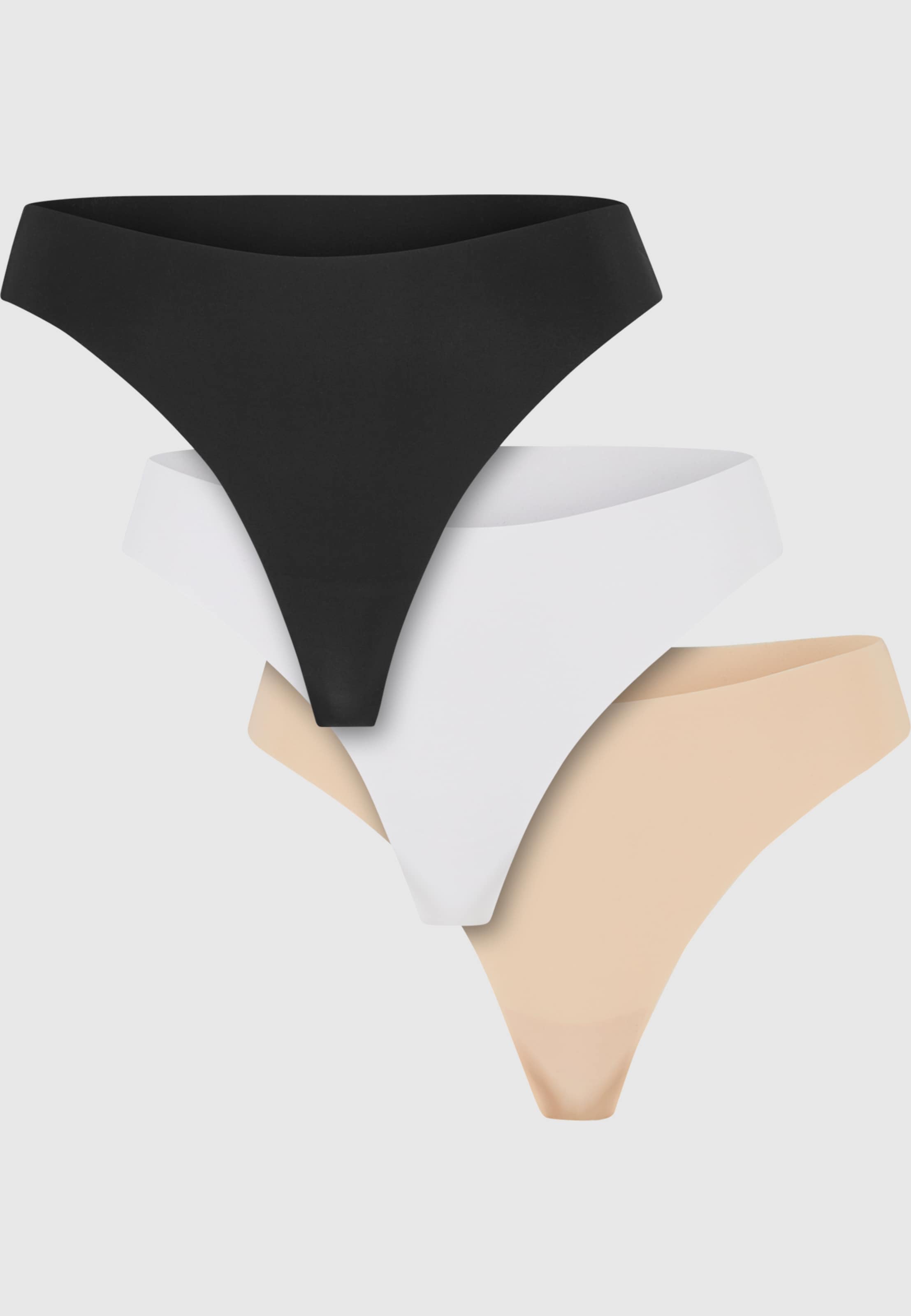 Urban Classics Ladies Lasercut Tanga 3-Pack