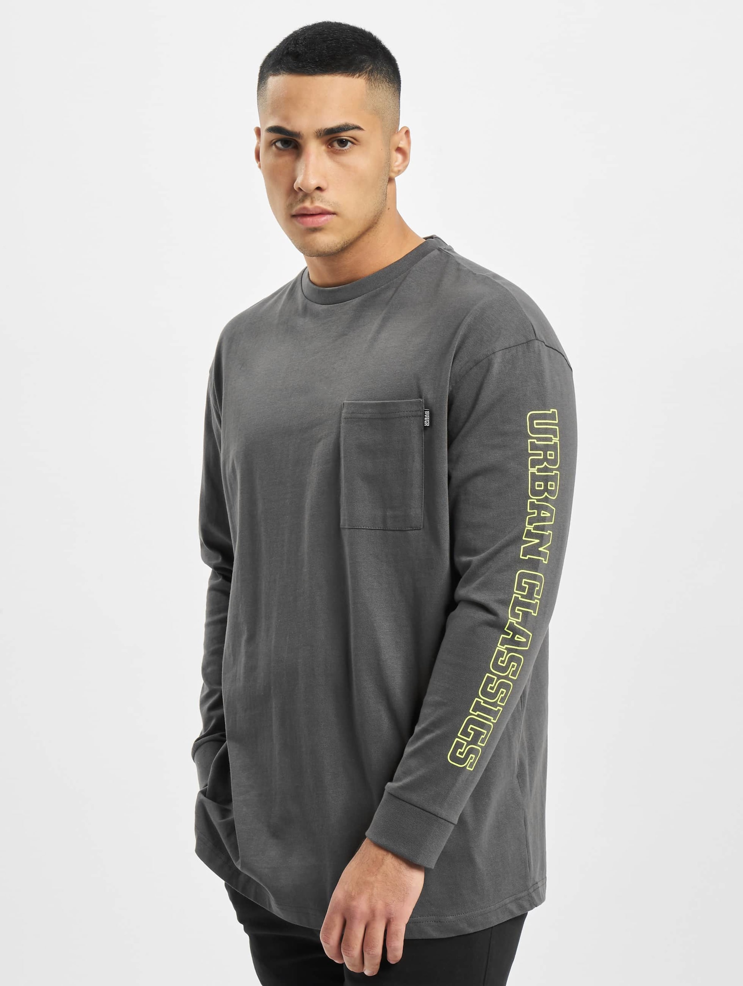 Urban Classics Neon Logo Boxy Pocket LS
