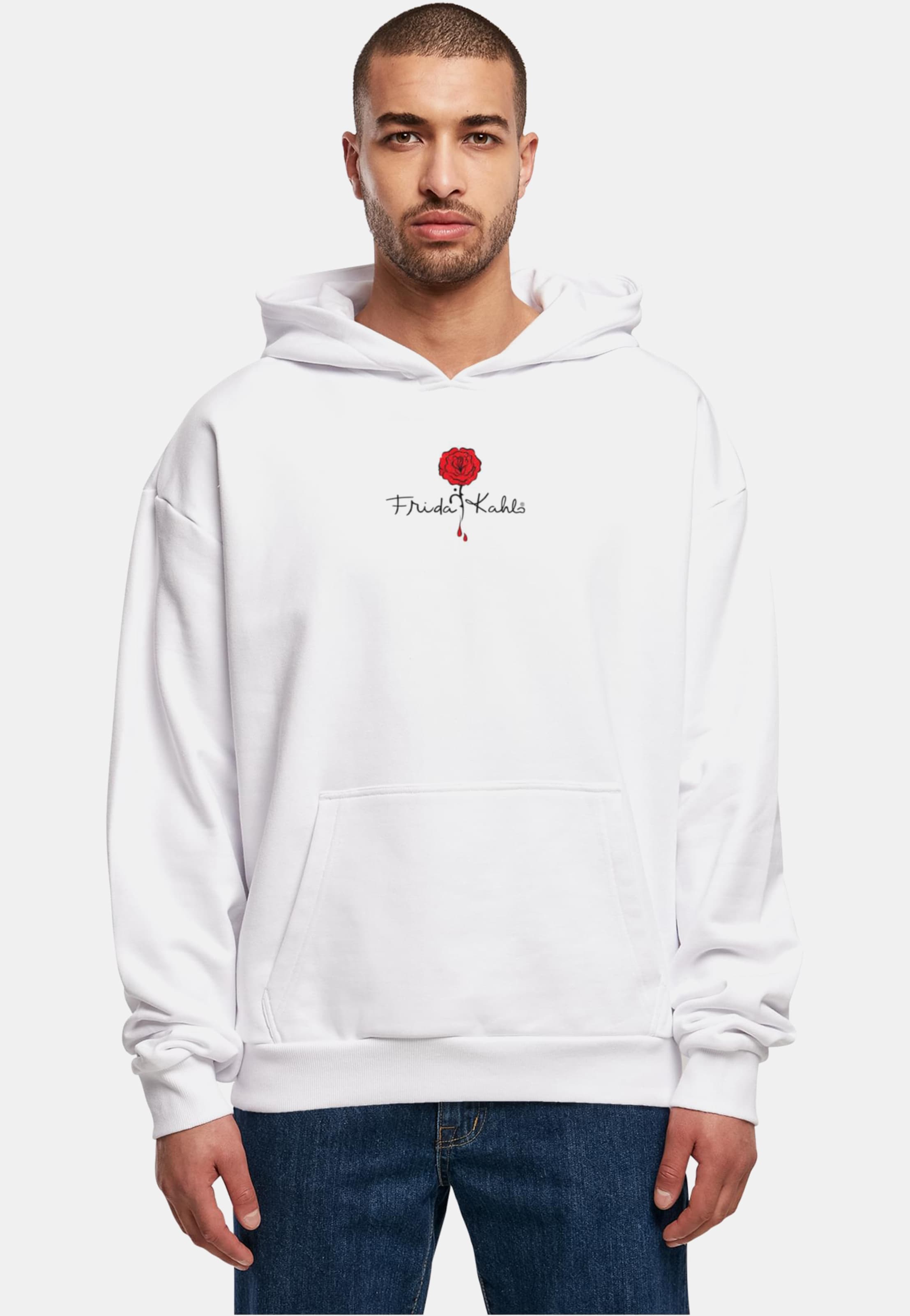 Merchcode Frida Kahlo - Logo rose Ultra Heavy Hoody
