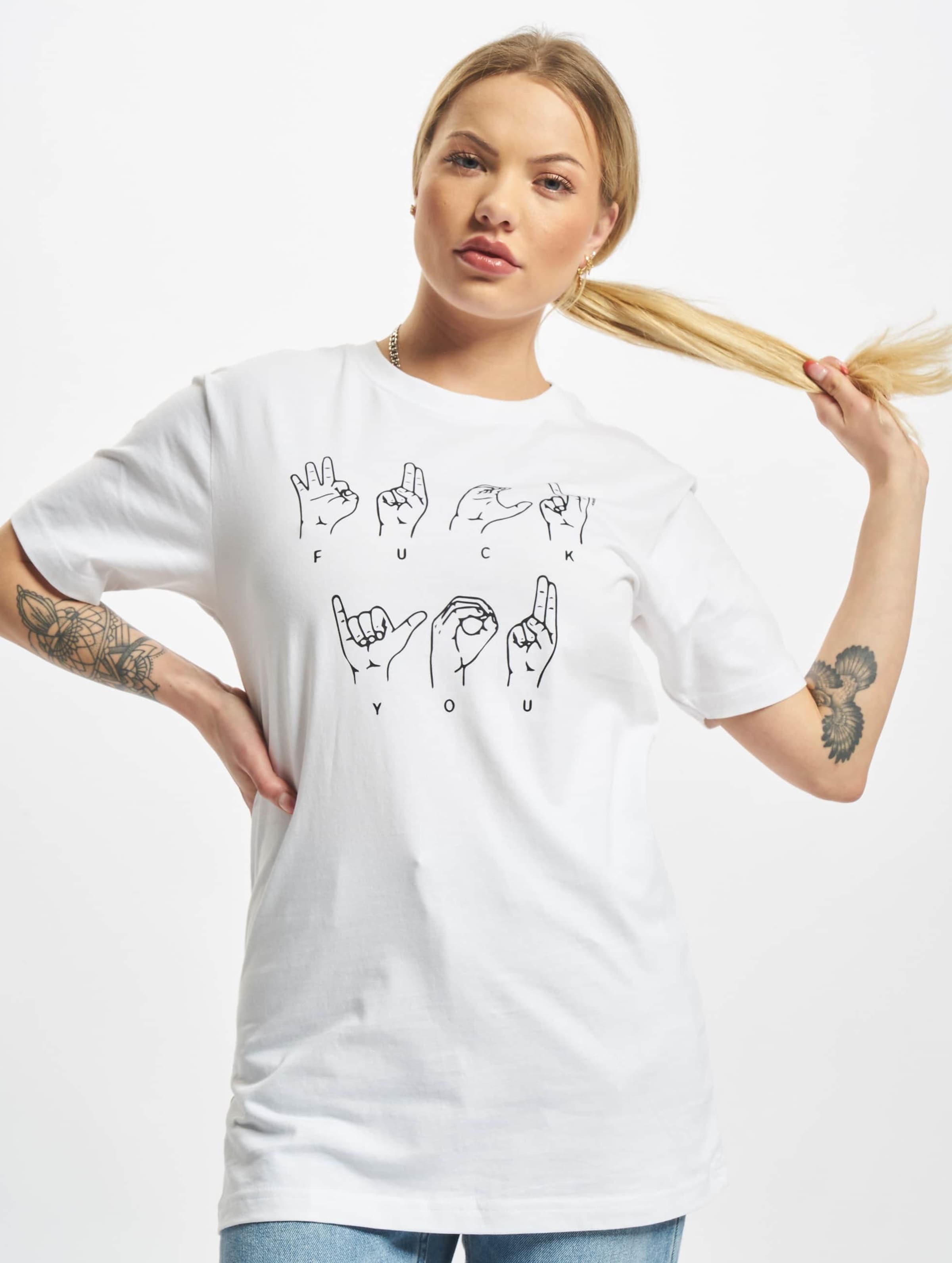 Mister Tee Ladies FU Sign Language