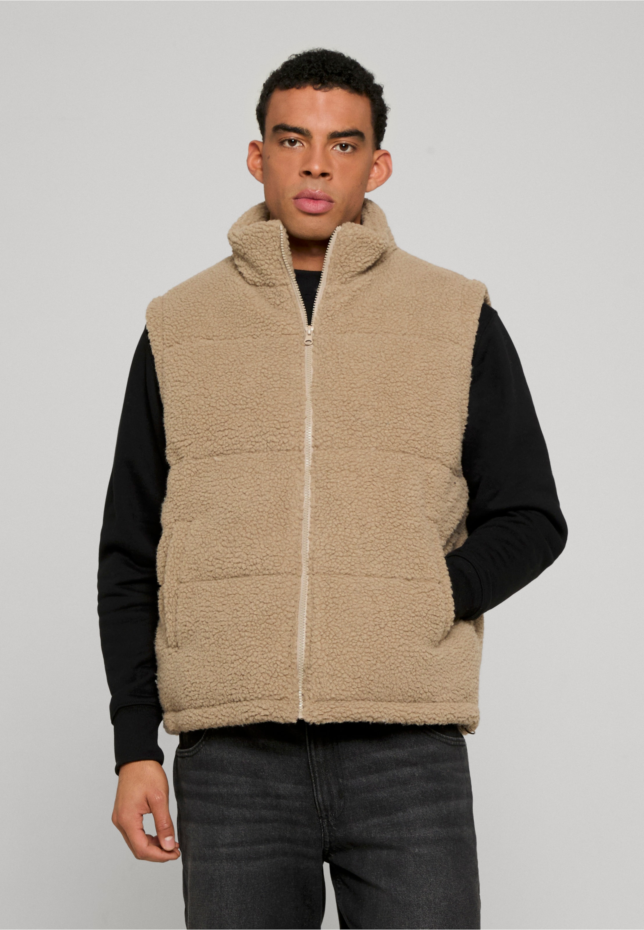 Urban Classics Basic Teddy Puffer Vest