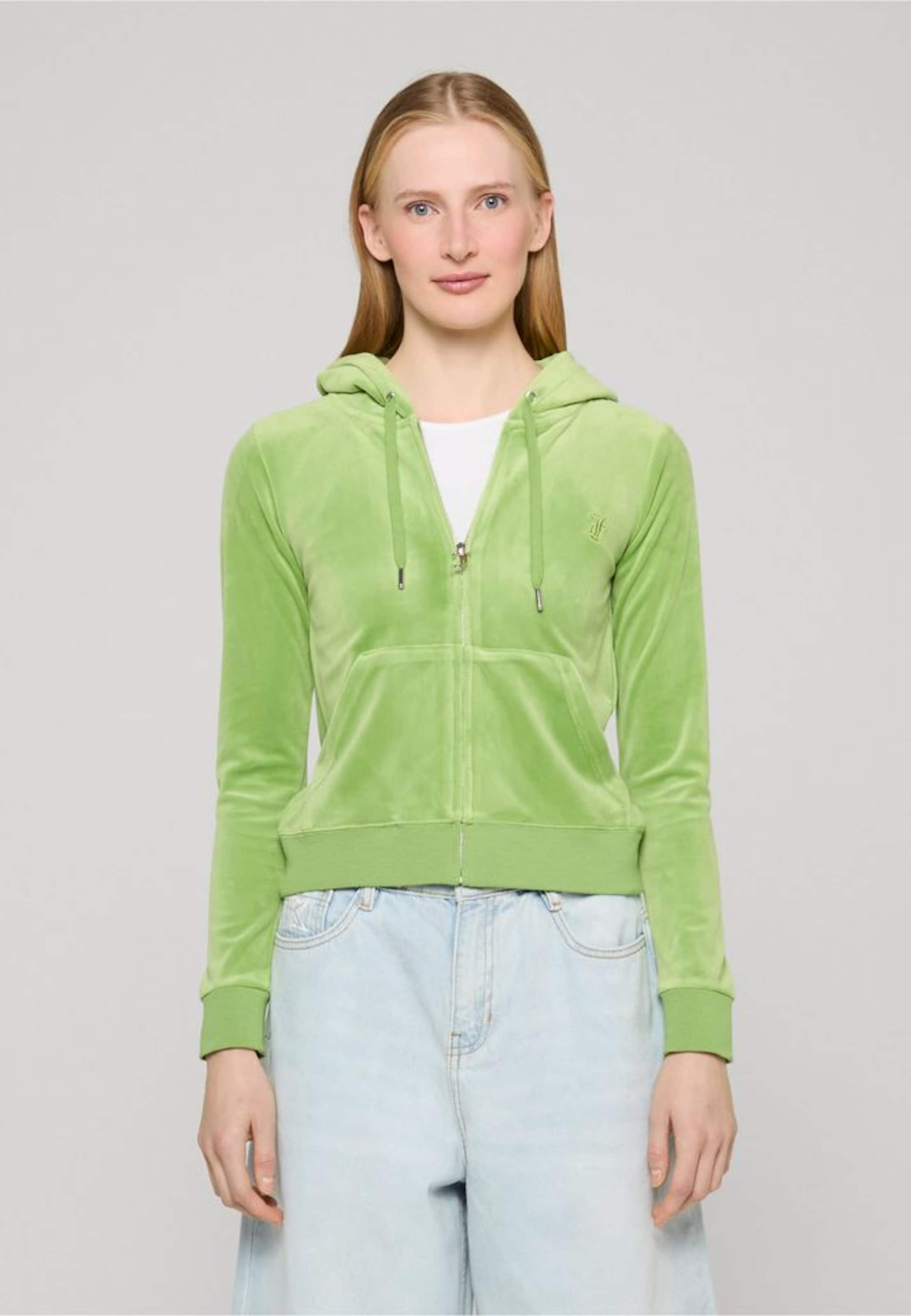 Juicy Couture ZIP THROUGH HOODIE WITH PULL & JC