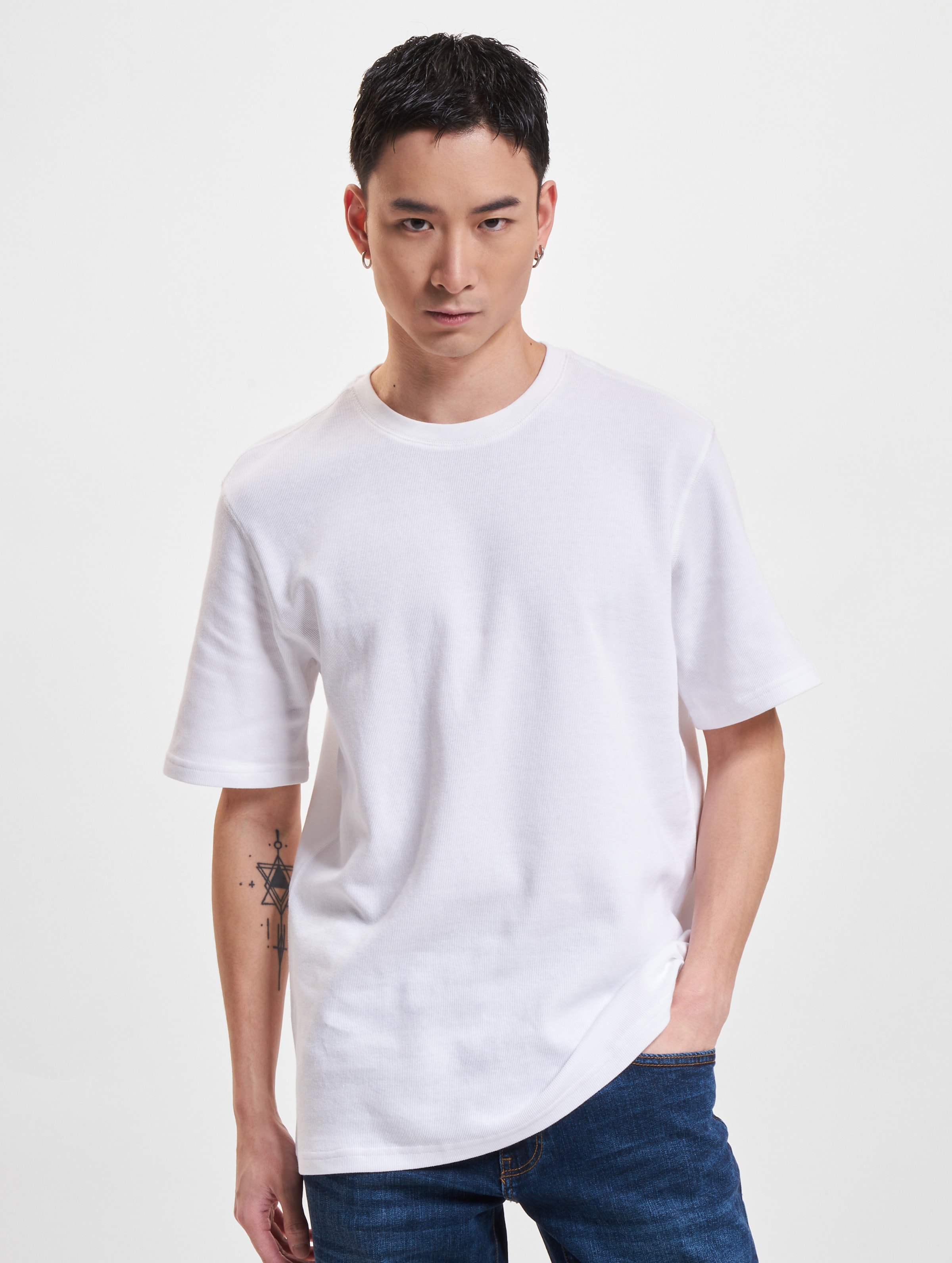 Jack & Jones Baxter Rib T-Shirt Crew Neck