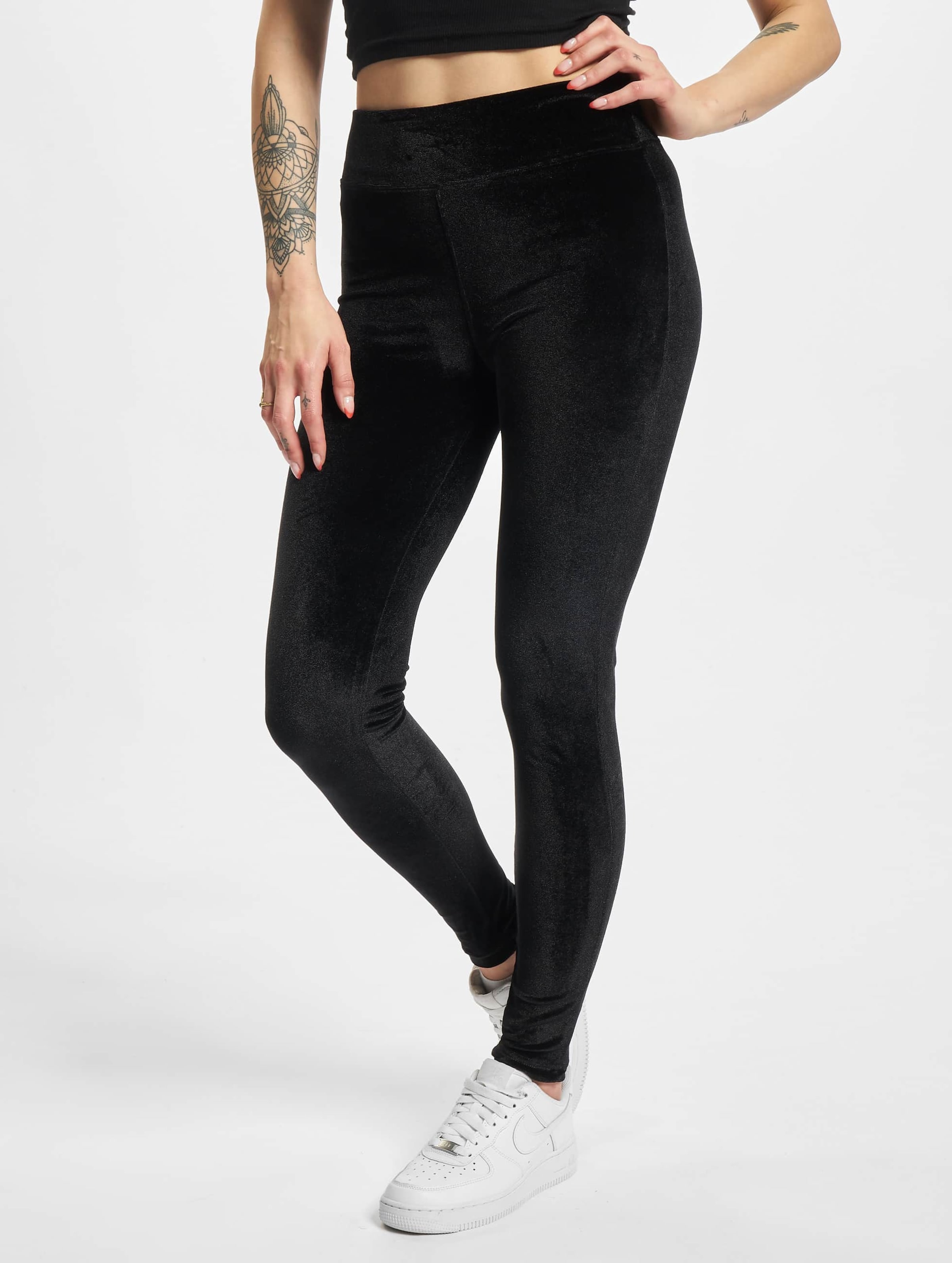 Urban Classics Ladies High Waist Velvet Leggings