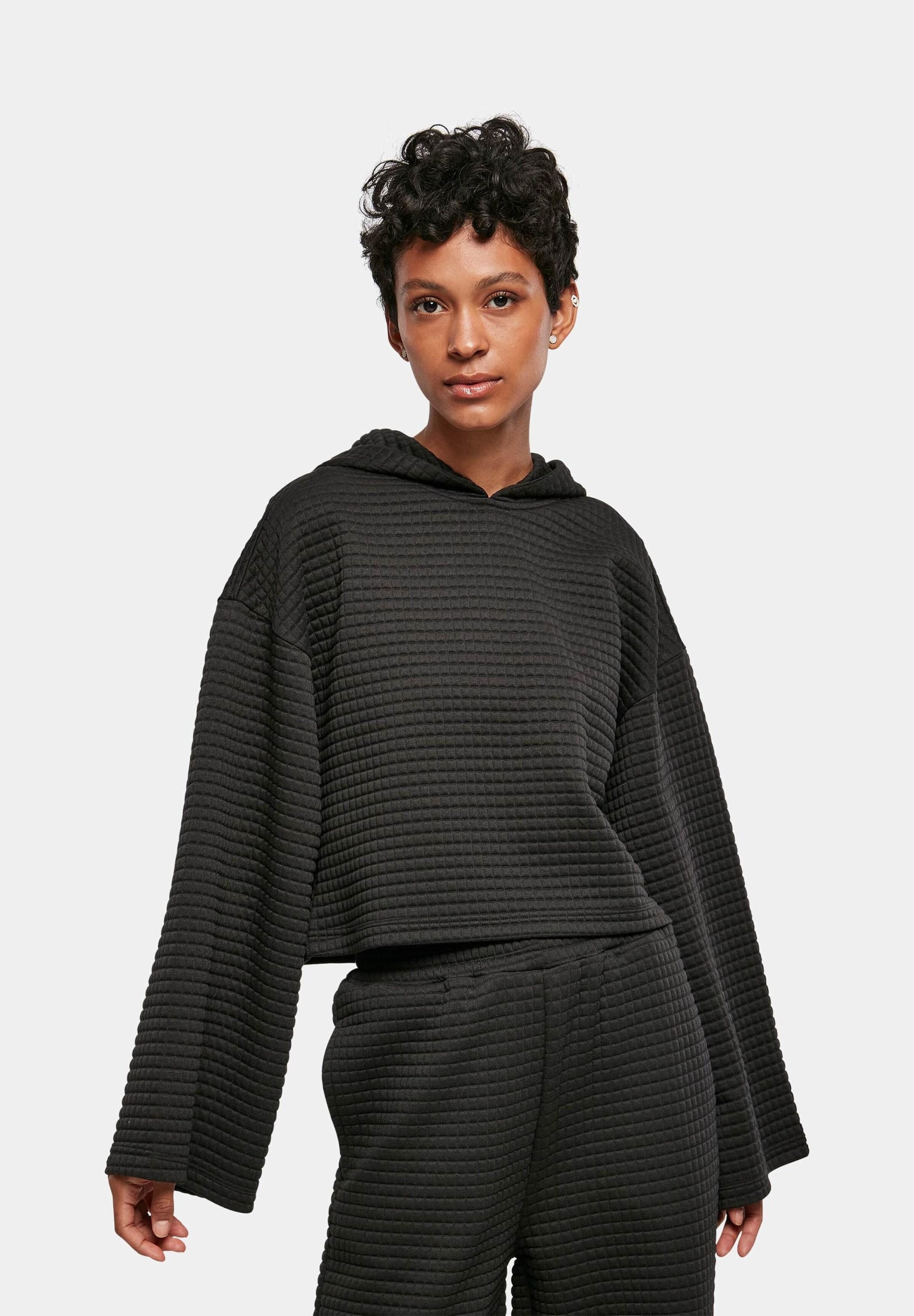 Urban Classics Ladies Short Quilted Kimono Hoody