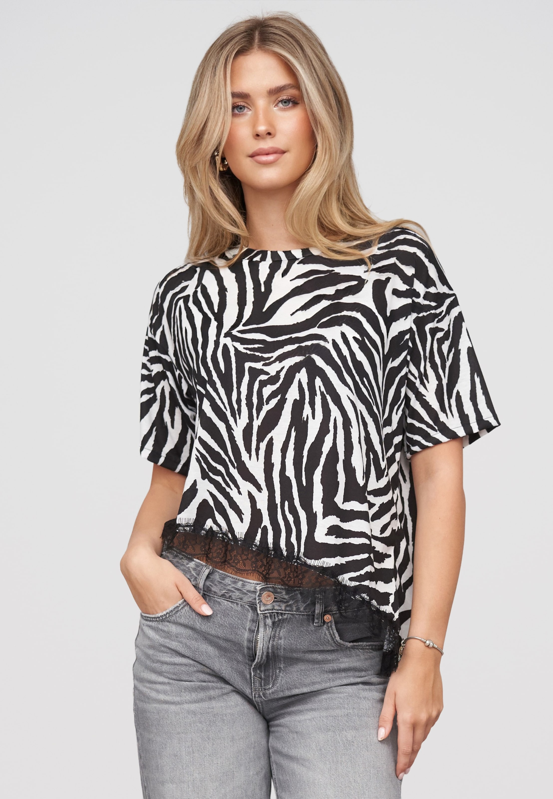 Cloud5ive Asymetric Lace Shirt