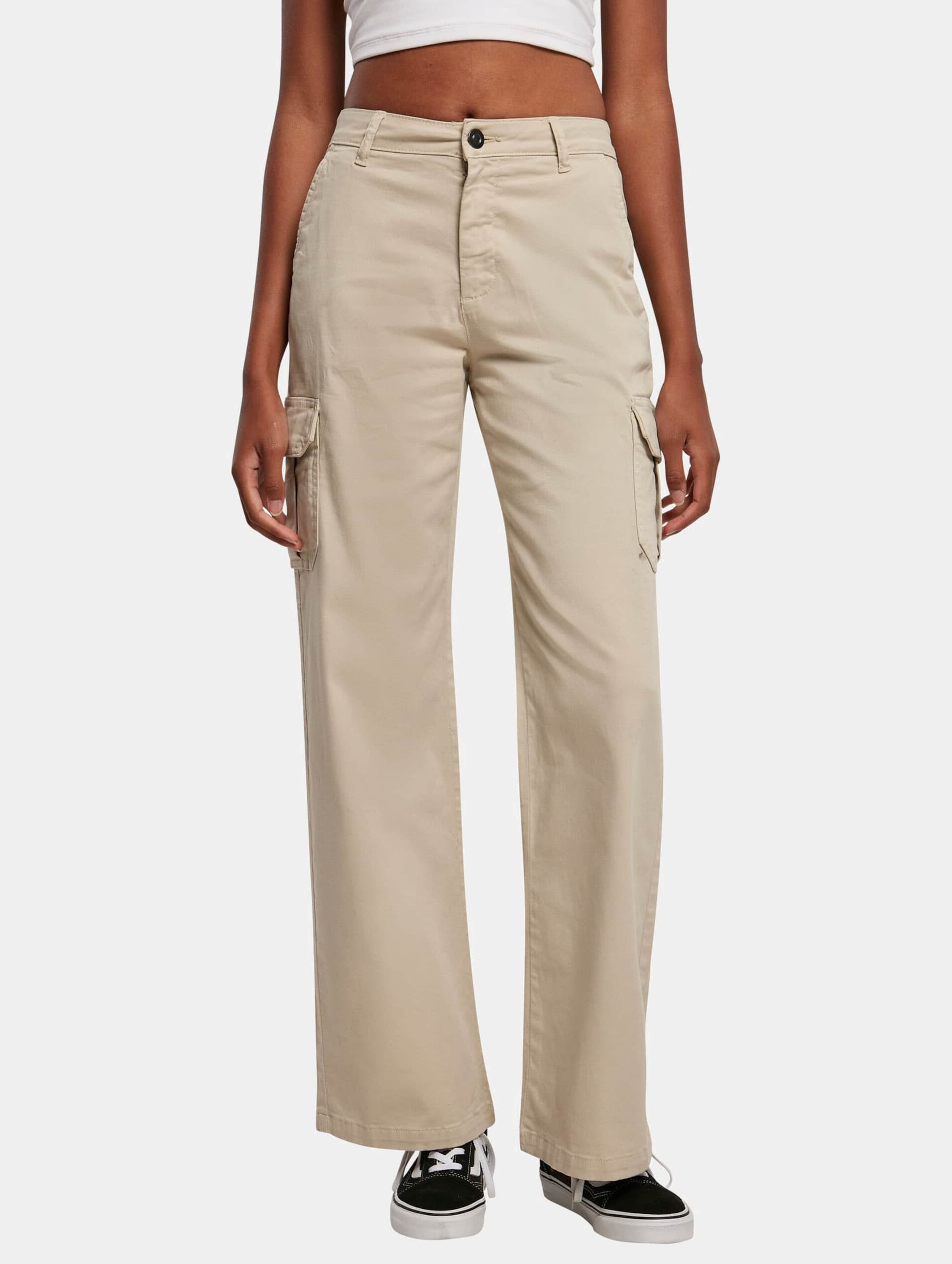 Urban Classics Ladies High Waist Straight Cargo Pants
