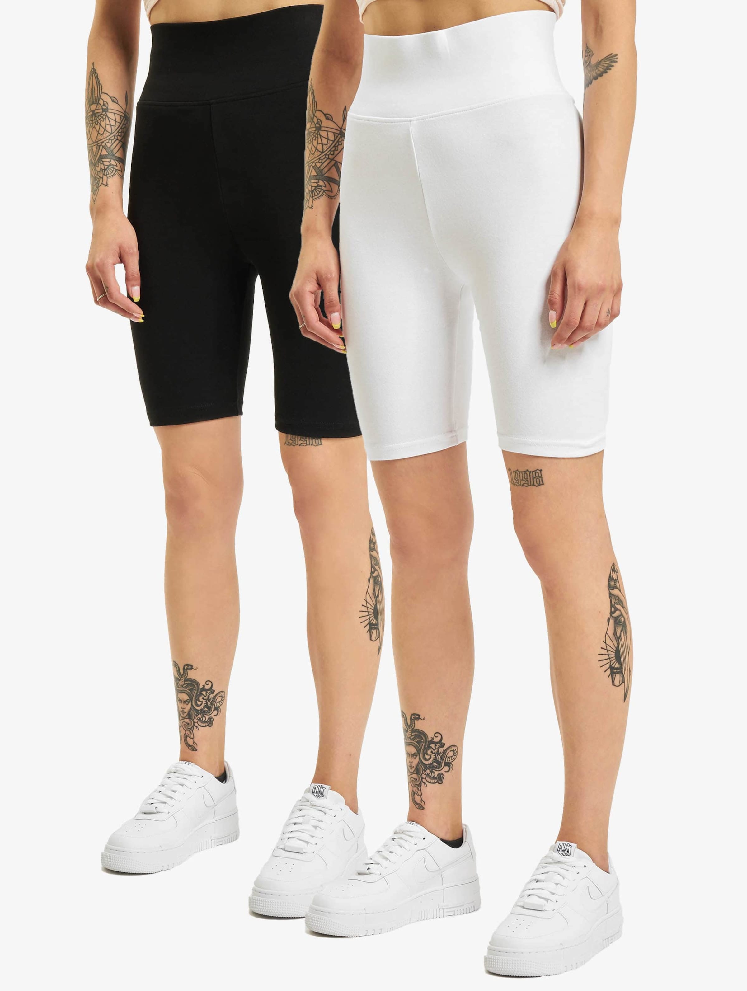Urban Classics Ladies High Waist Cycle Short 2-Pack