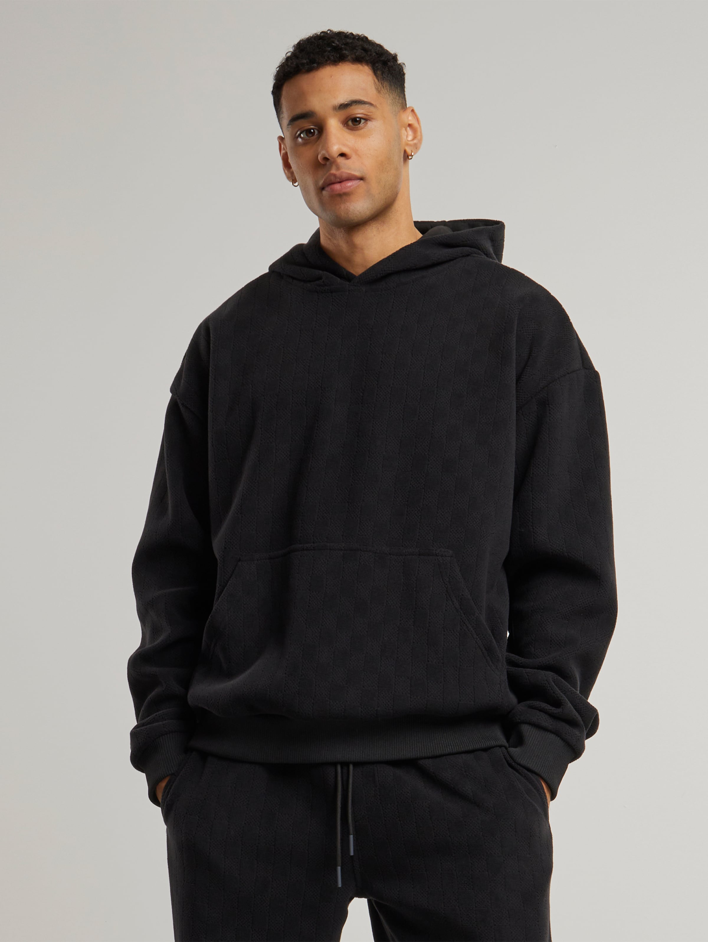 Urban Classics Jacquard Velvet Oversized Hoodie