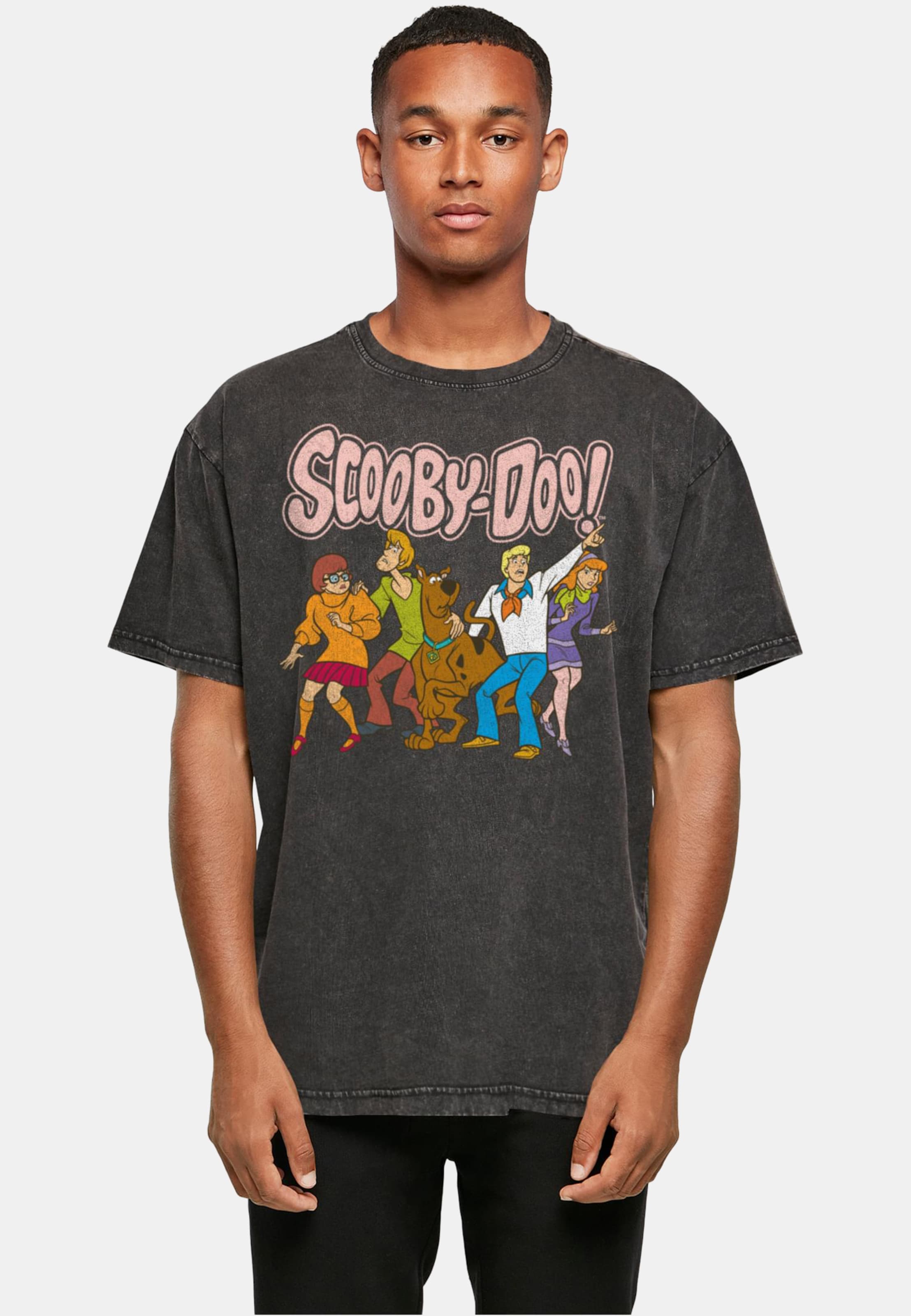 Absolute Cult Scooby Doo - Core Group Acid Washed Oversize Tee