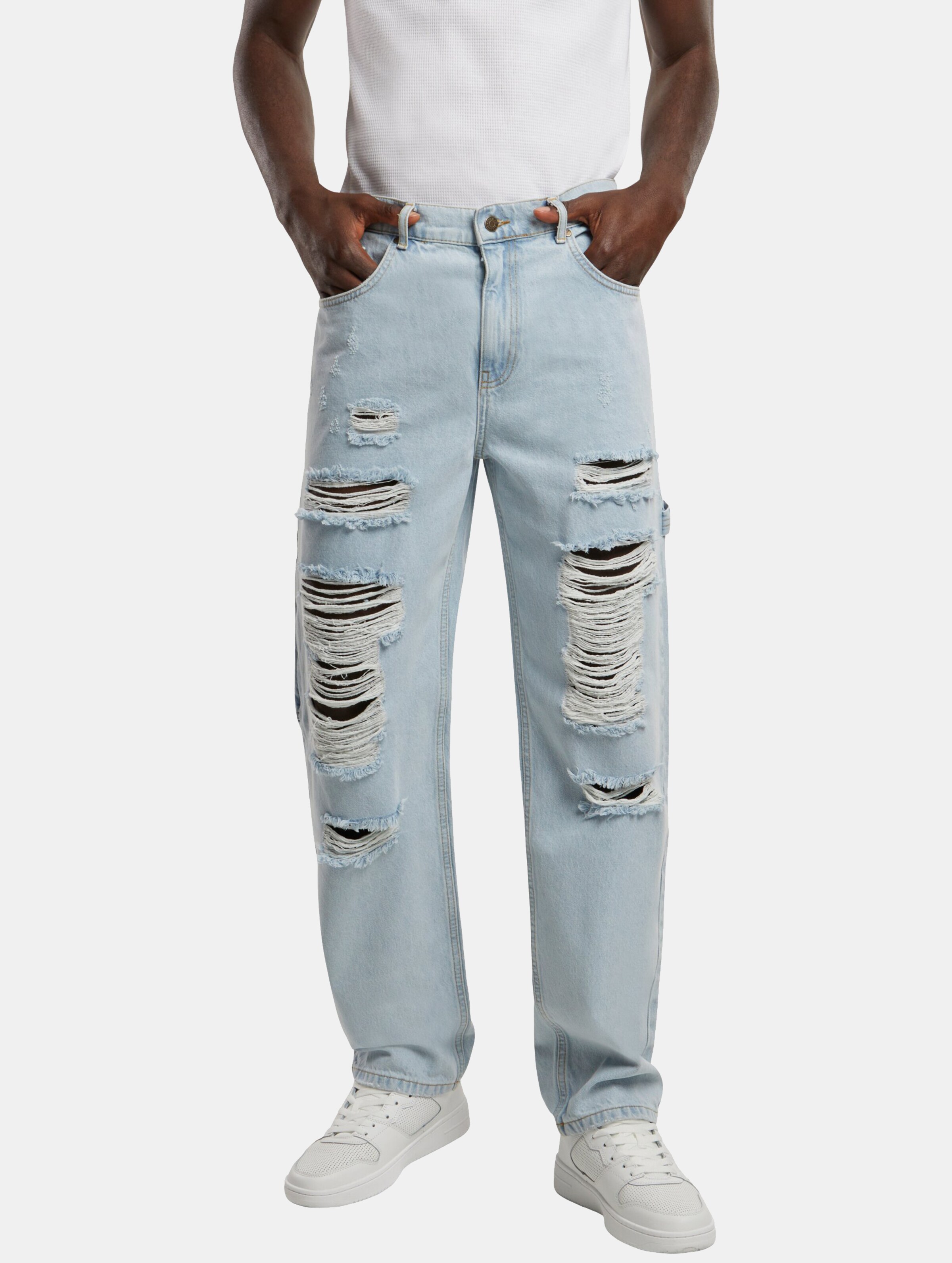 Karl Kani KK Retro Baggy Workwear Heavy Distressed Denim