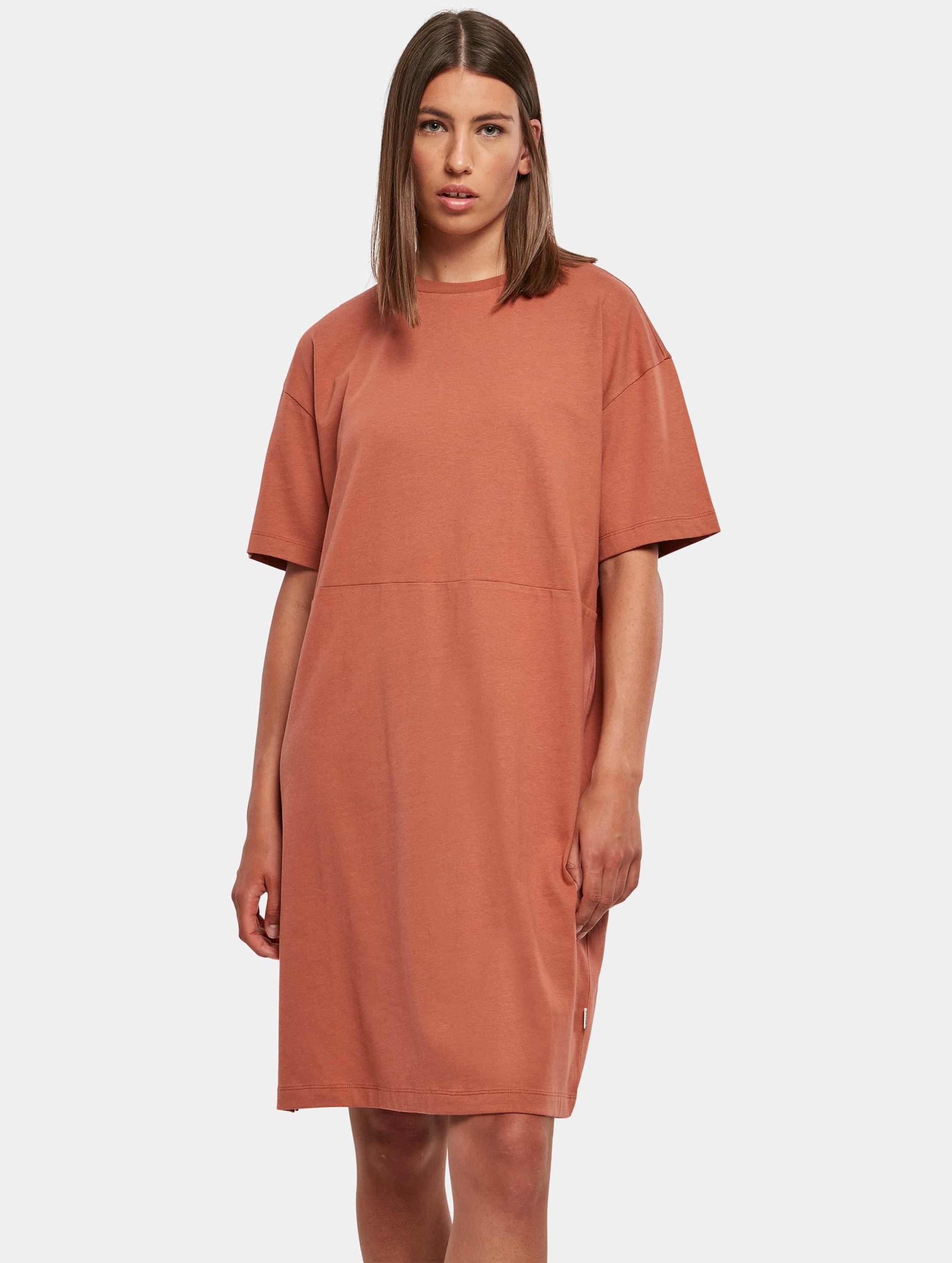 Urban Classics Ladies Organic Oversized Slit Tee Dress