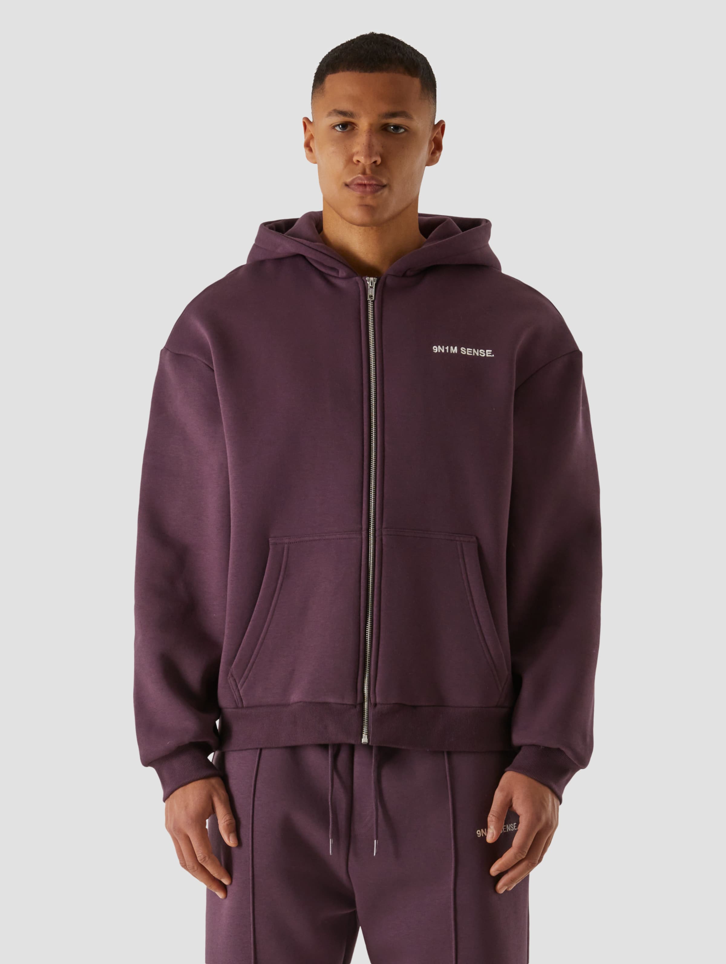 9N1M SENSE Sense Essential Fluffy Zip Hoody