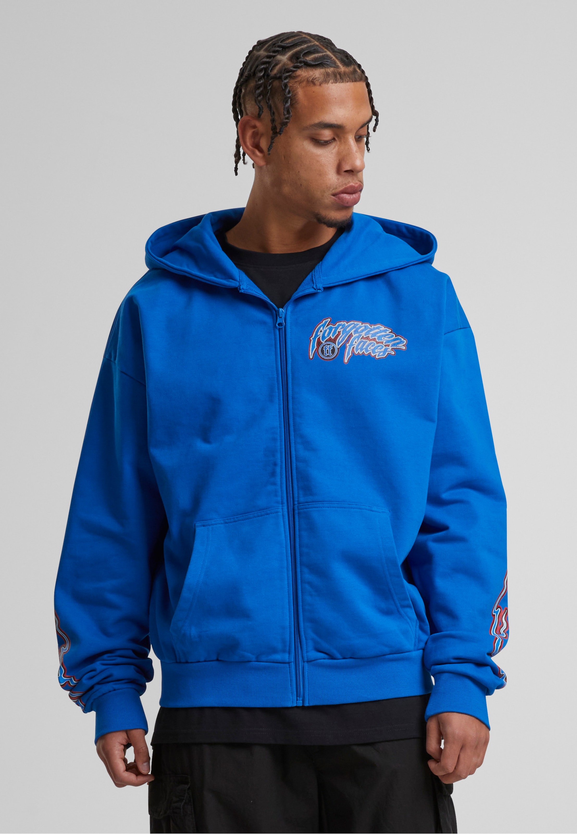 Forgotten Faces Hooded Guy Oversize Zip Hoody