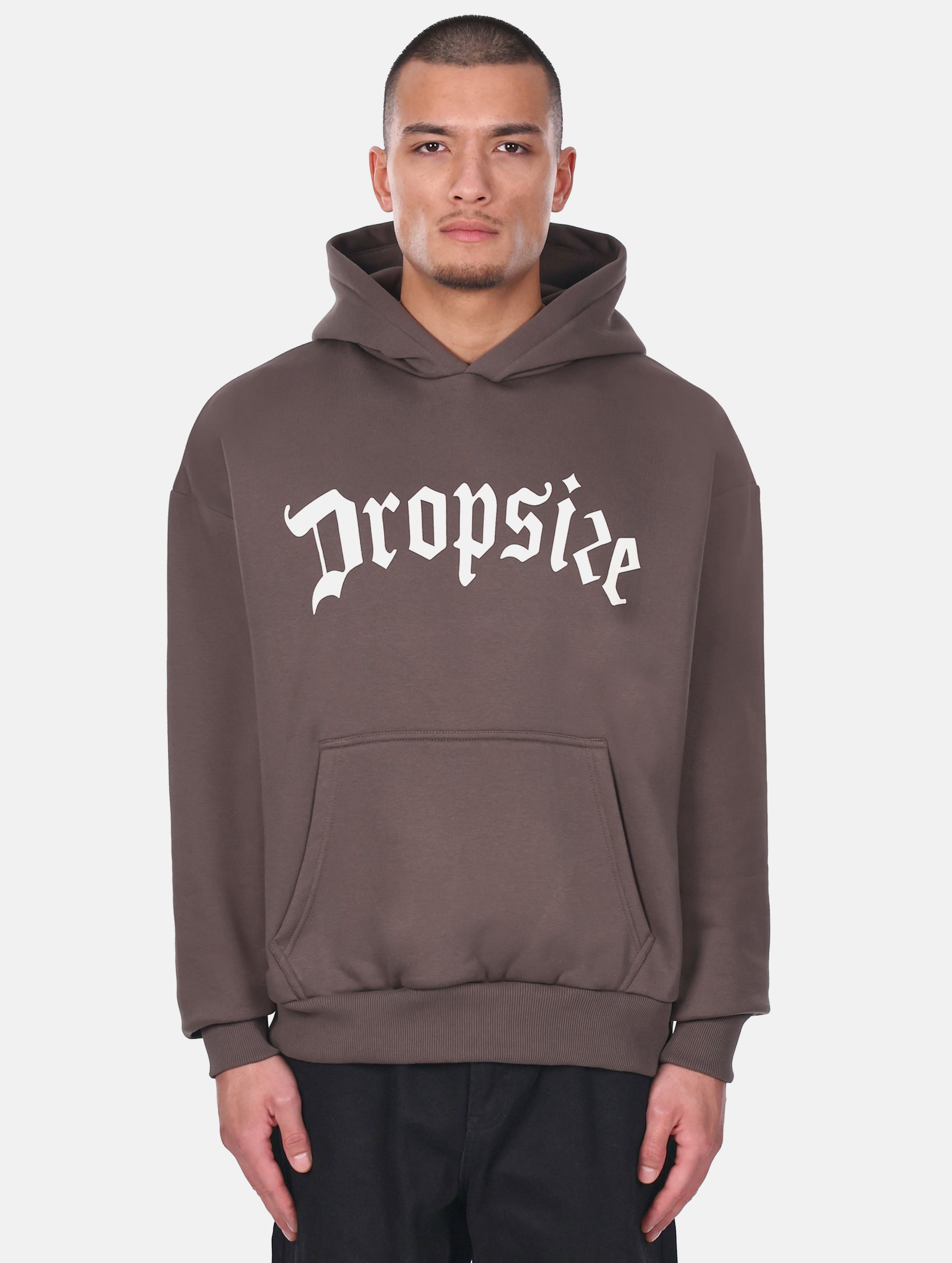 Dropsize Heavy Logo Design Hoodie