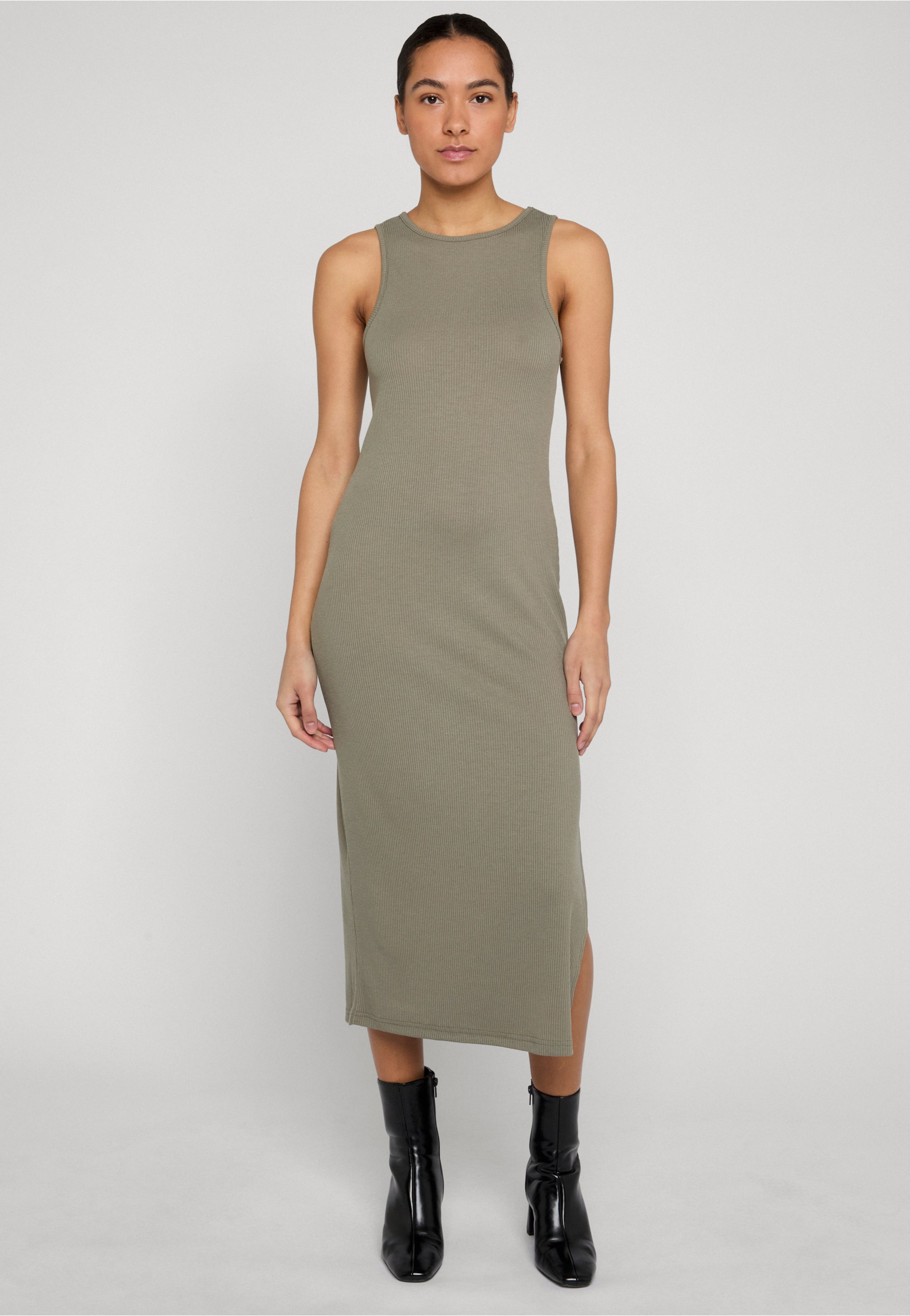 Urban Classics Ladies Long Racerback Rib Dress