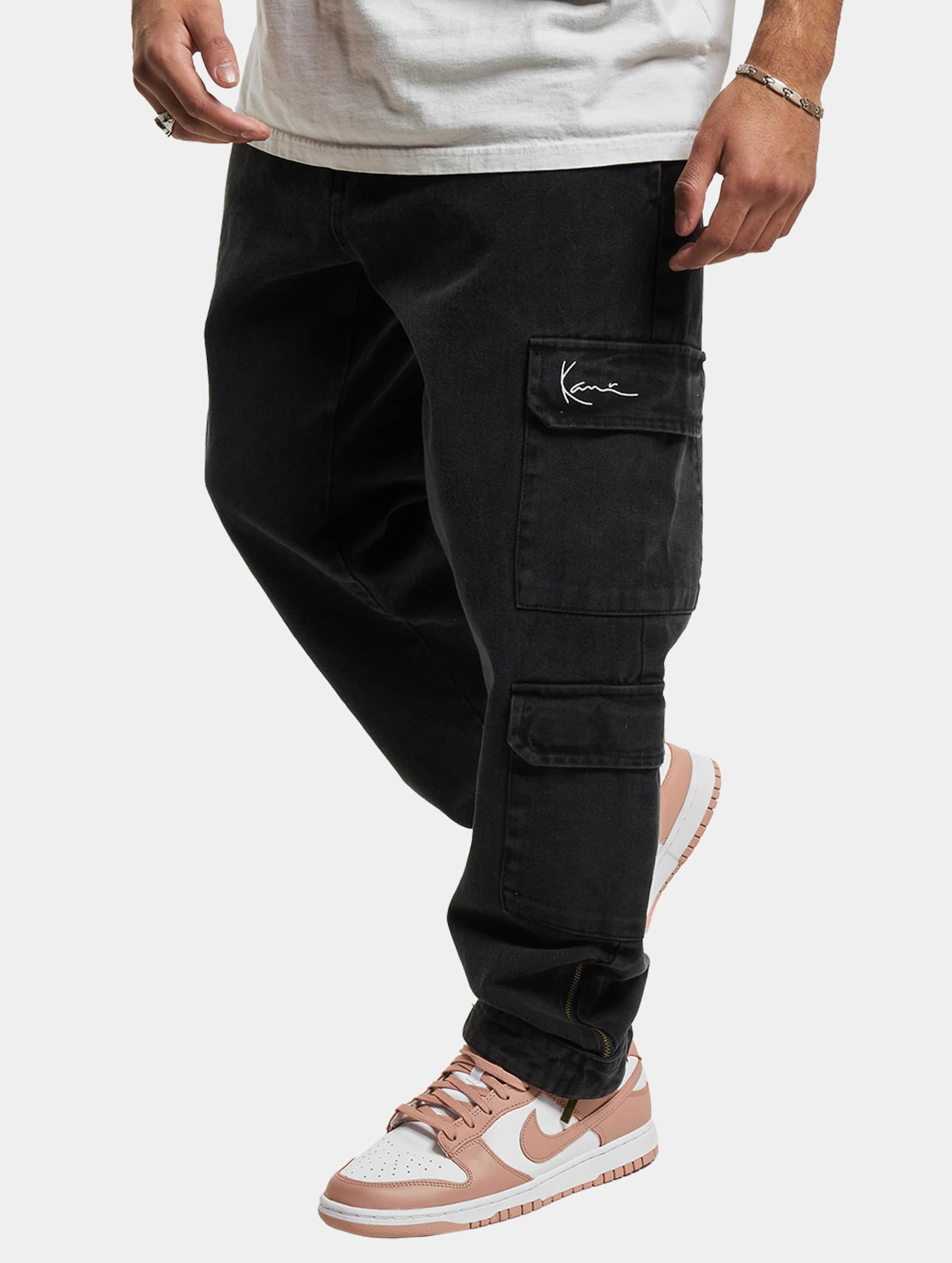Karl Kani KM232-029-2 KK Small Signature Tapered Cargo Denim Pants