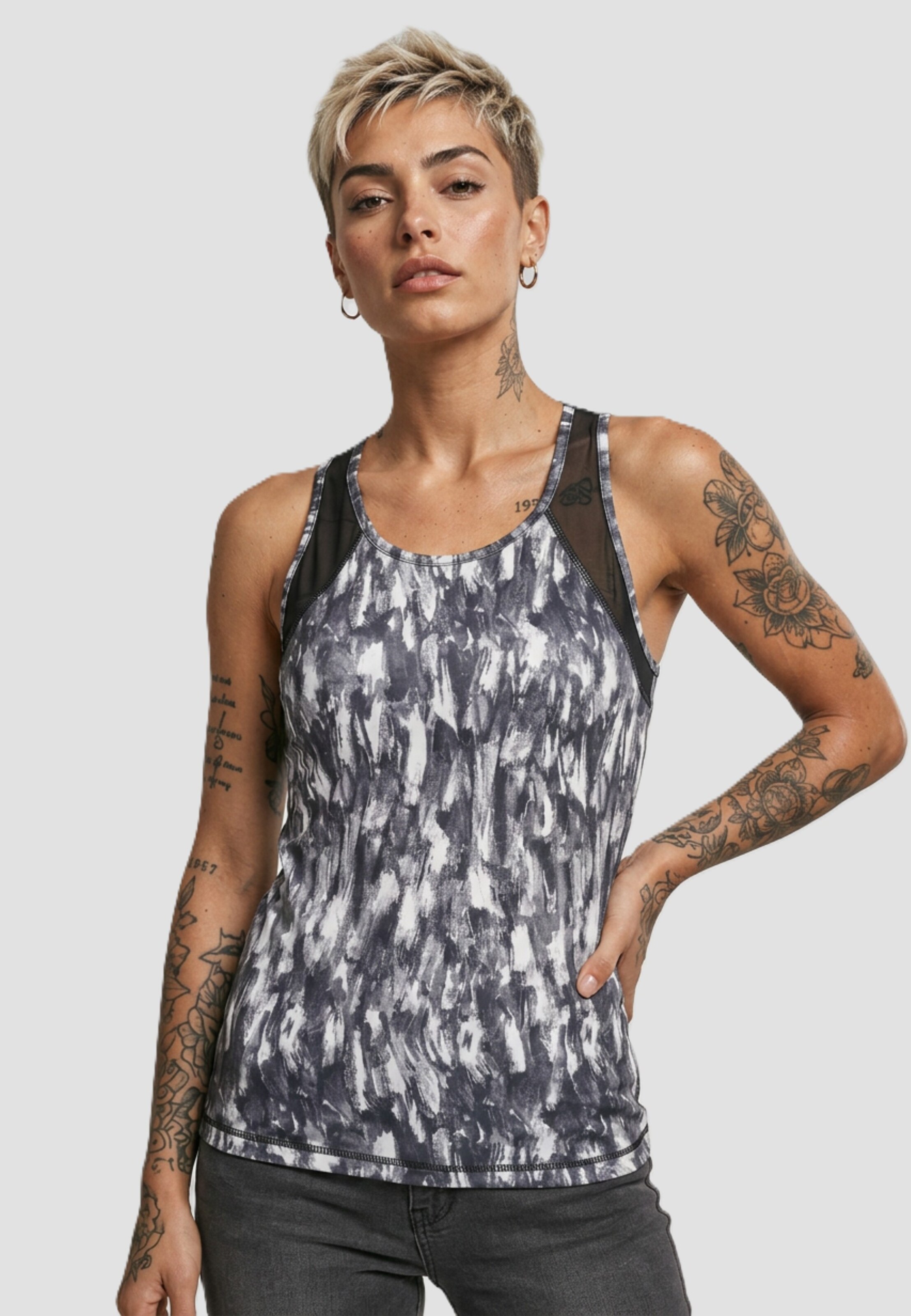 Urban Classics Ladies Active Graphic Top