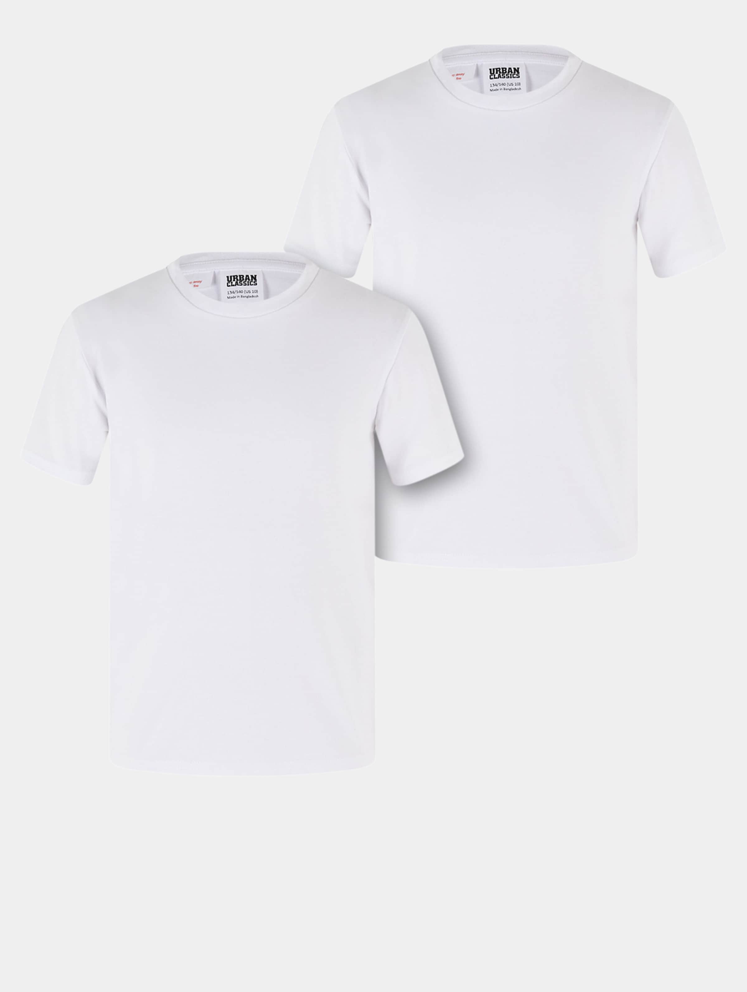 Urban Classics Girls Stretch Jersey 2 Pack T-Shirt