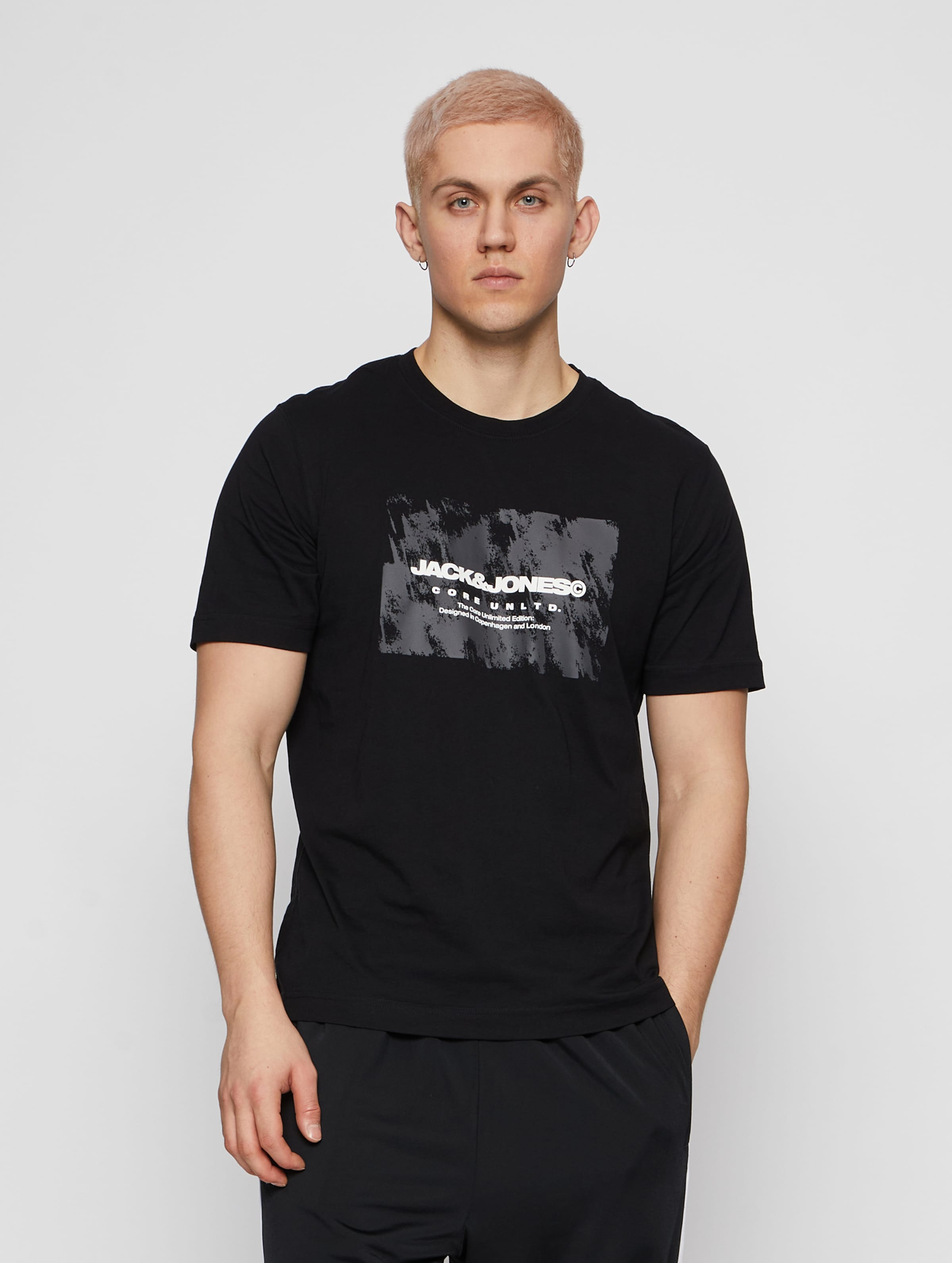 Jack & Jones Aero Front Print Crew Neck T-Shirt