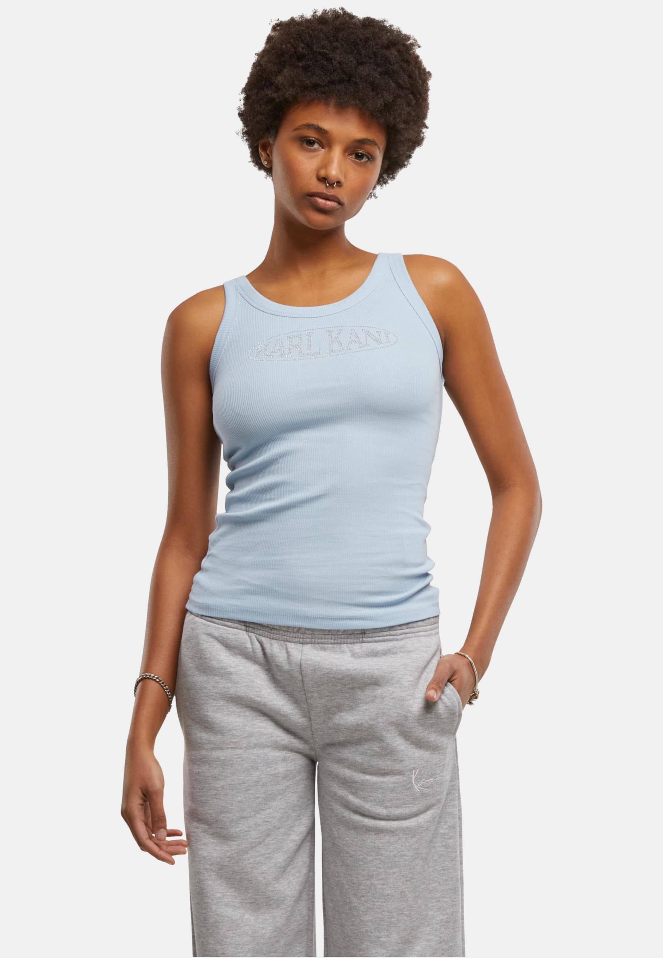 Karl Kani Woven Signature Rhinestone Rib Tank