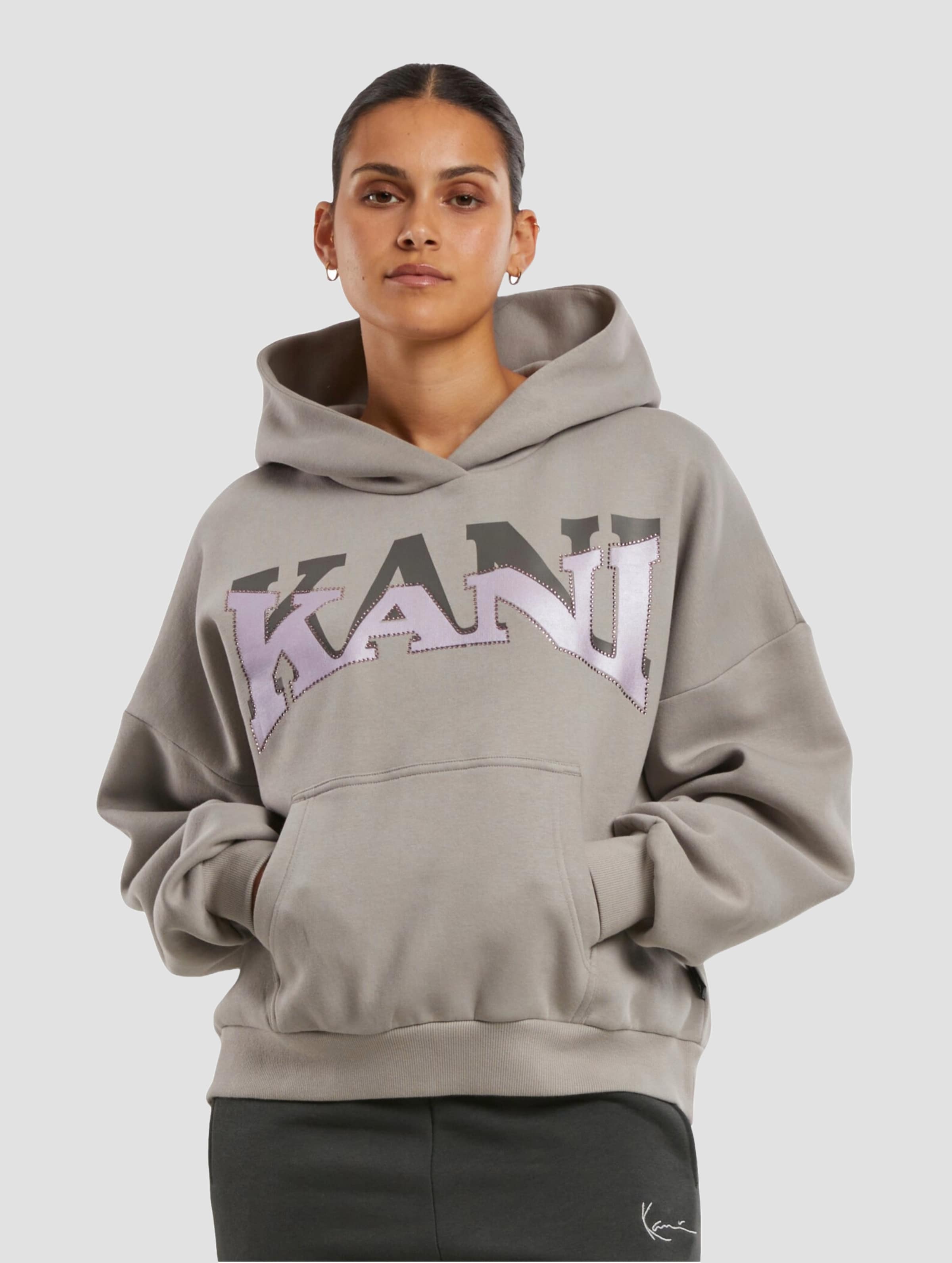 Karl Kani Woven Signature Glitter Oversized Hoodie